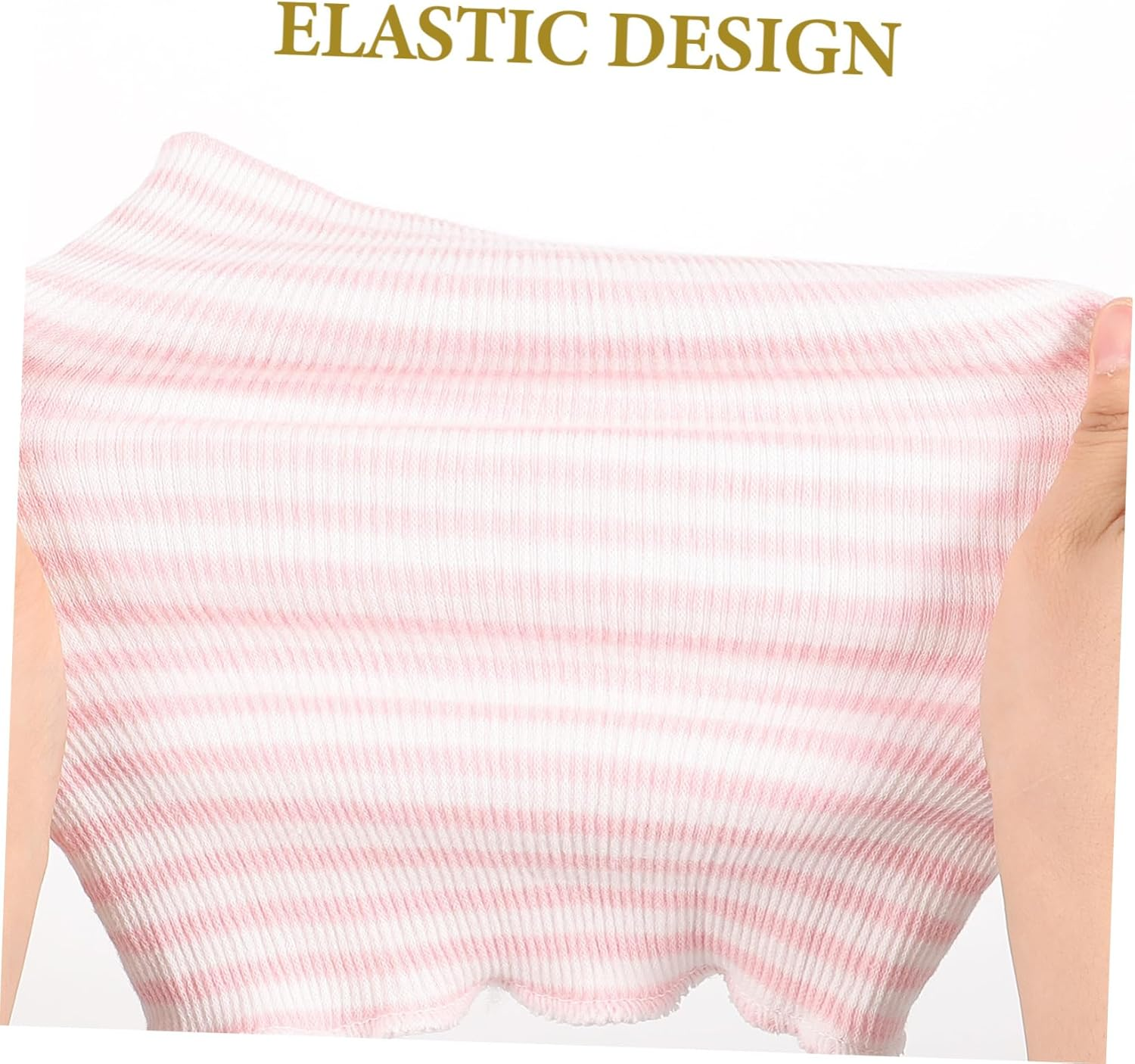 Newborn Baby Belly Band 100% Cotton Double Layer Infant Belly Wrap Cord for Navel Protection Soft Pink Striped for Boys and Girls image number 4