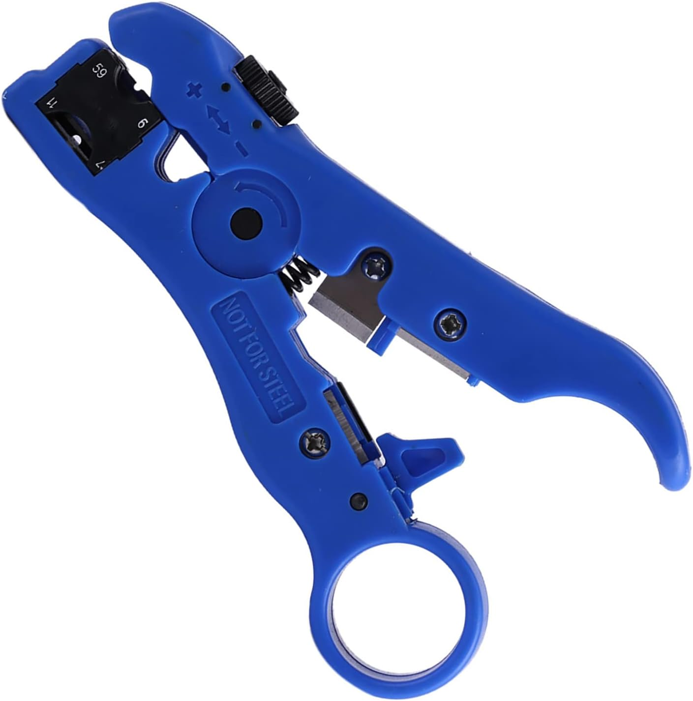 Coaxial Cable Stripper Tool for RG59 RG6 RG7 RG11 Wire, Rotary Design image number 1