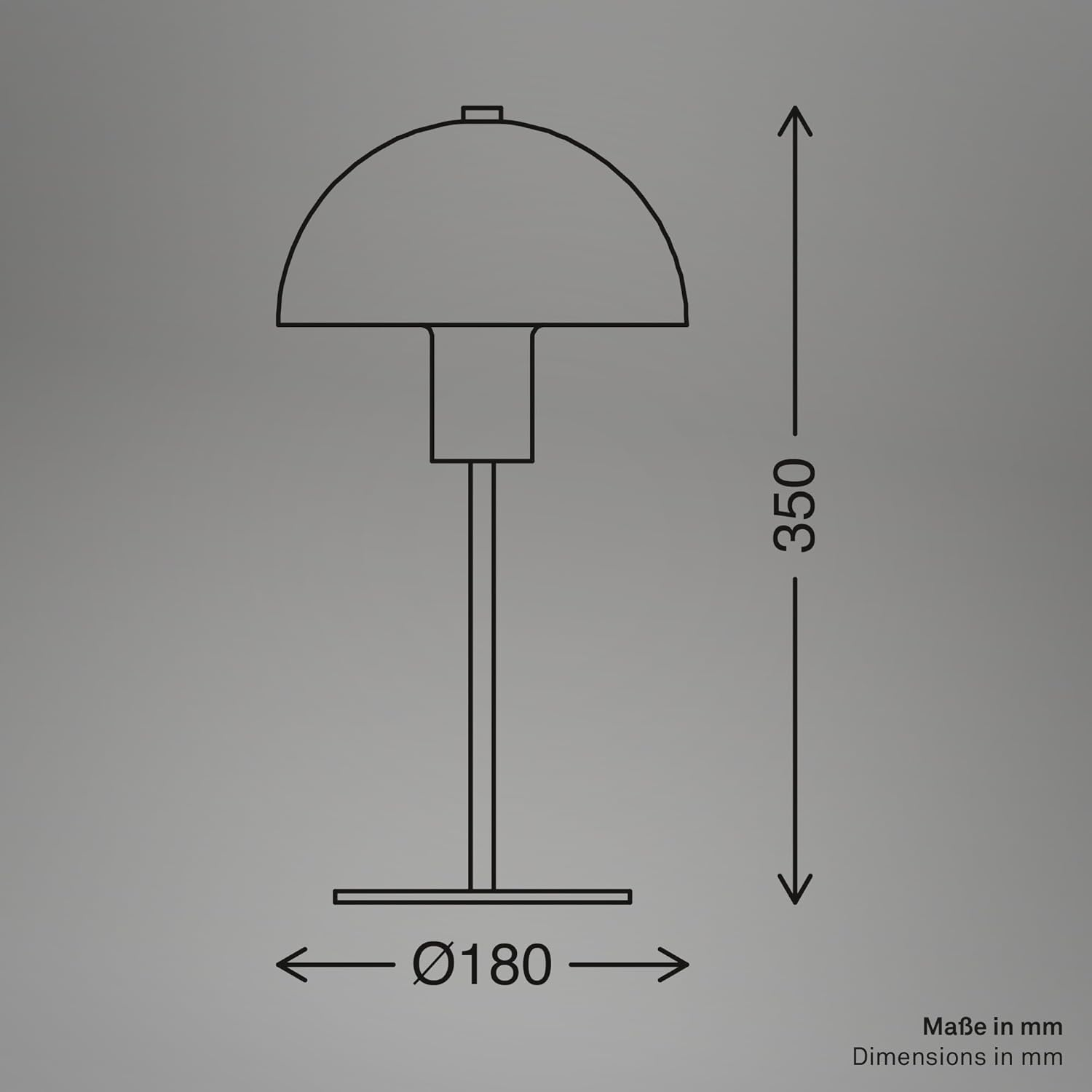 BRILONER - Bedside Lamp with Cable Switch, E14 Socket, Table Lamp, Desk Lamp, Reading for Bed, 18 X 35 Cm, Black image number 5