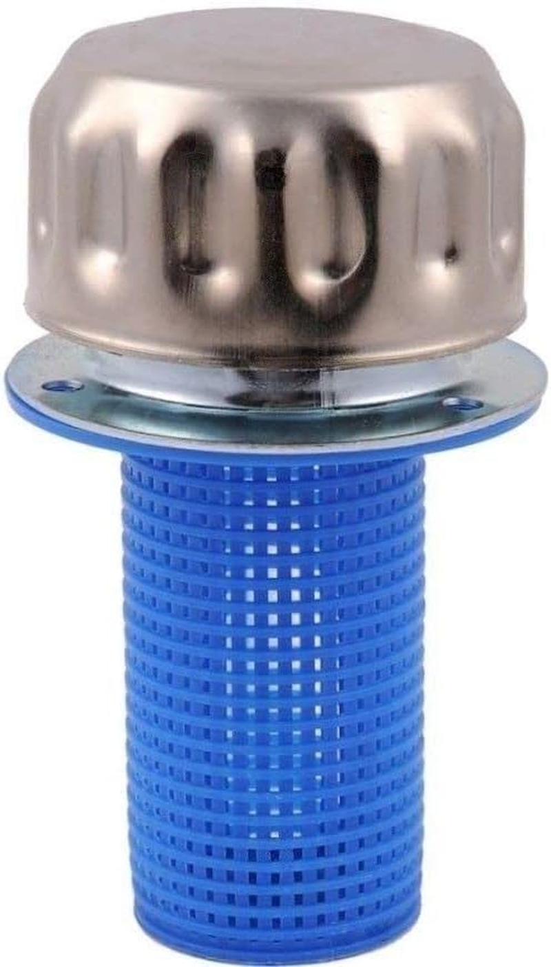 Hydraulic Oil and Fuel Filler Metal Vent Breather Cap for Reservoir Tank (With Strainer, BSP 1 in Threaded, Chrome Plated) image number 6