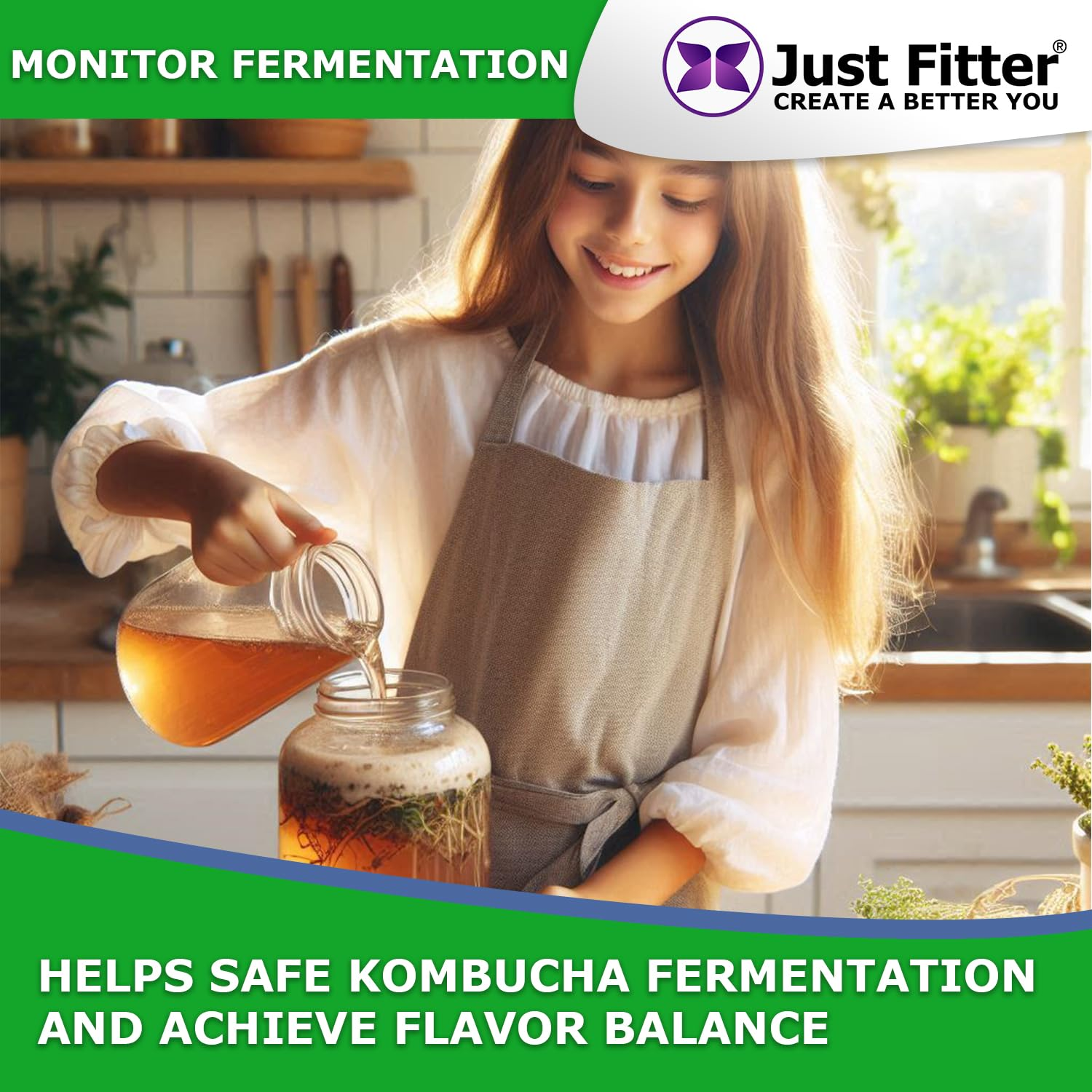 Just Fitter Alkaline Water Ph Test Strips. Testing Kit for Home Drinking Water and Liquids. Universal Tester for Aquarium, Fish Tank, Pool, Hot Tub, Spa, Kombucha, Fermentation and Brewing Process. image number 3