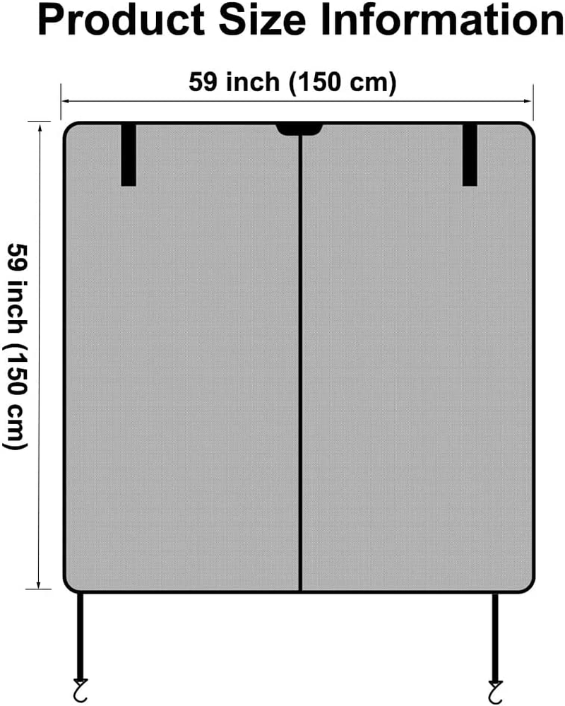 Ovege Car Tailgate Mesh Screen for SUV Bug Screens for Car Tent, Magnetic Mosquito Net for Car Camping Essentials, Car Camping Accessories（Black-Tailgate）
