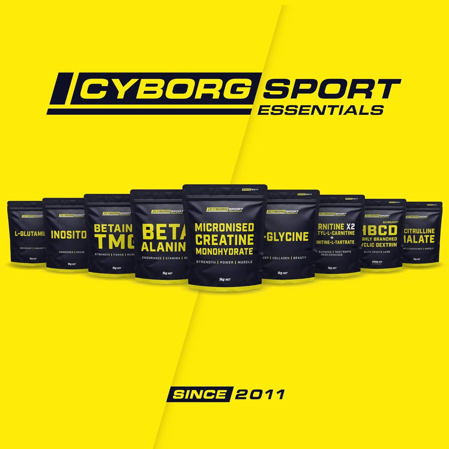 BETAINE TMG 500G - 7 Months Supply - Strength - Power - Muscle - Endurance by Cyborg Sport image number 1