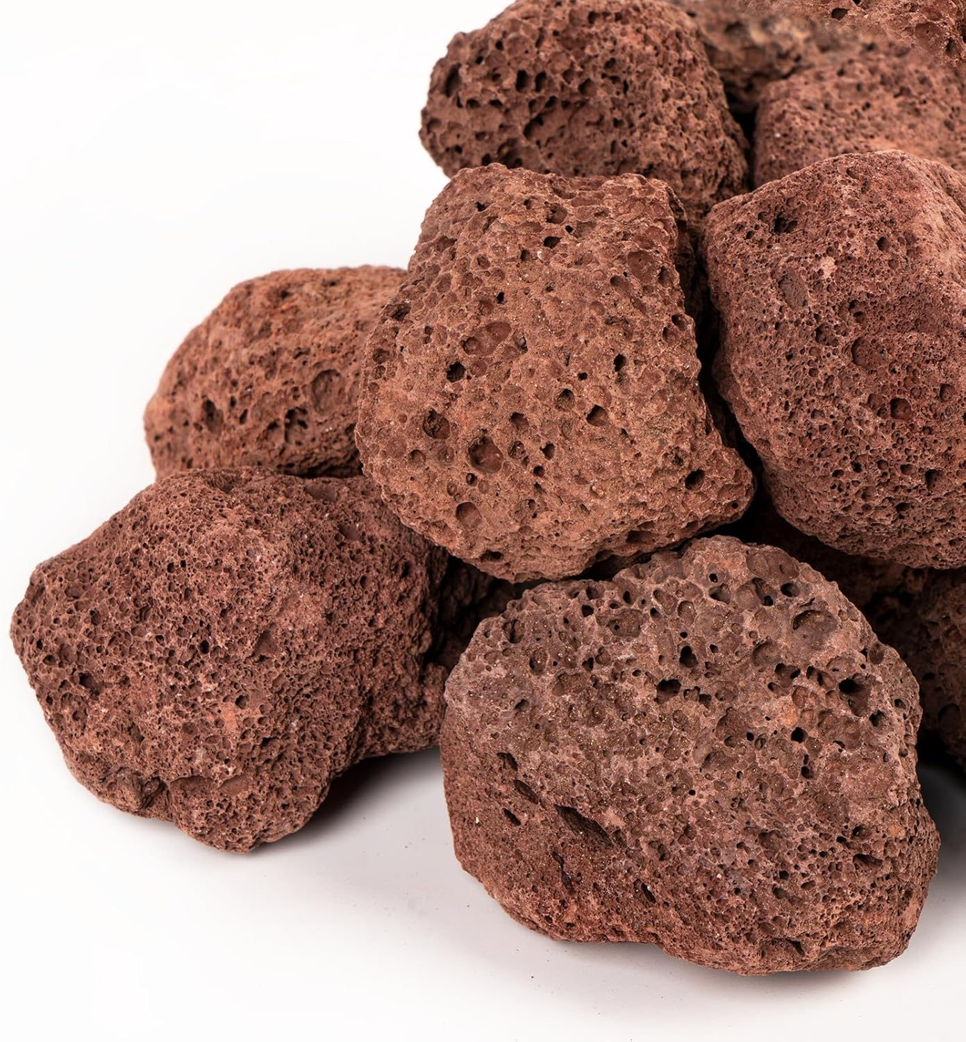 GASPRO 10 Lb Large Black Lava Rocks, 1-3 Inch, Ideal for Outdoor Fire Pits, Indoor Fireplaces with Propane and Natural Gas
