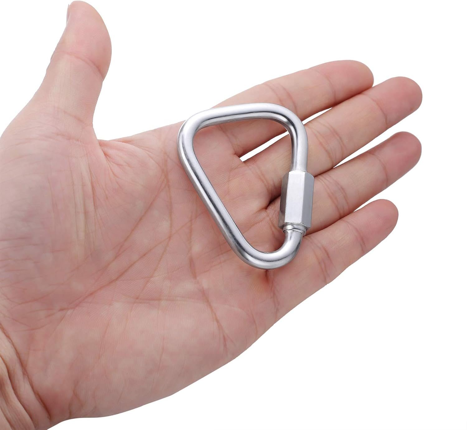 Delta Quick Link Triangle Locking Carabiner 1/4" M6 6MM 6Pcs image number 1