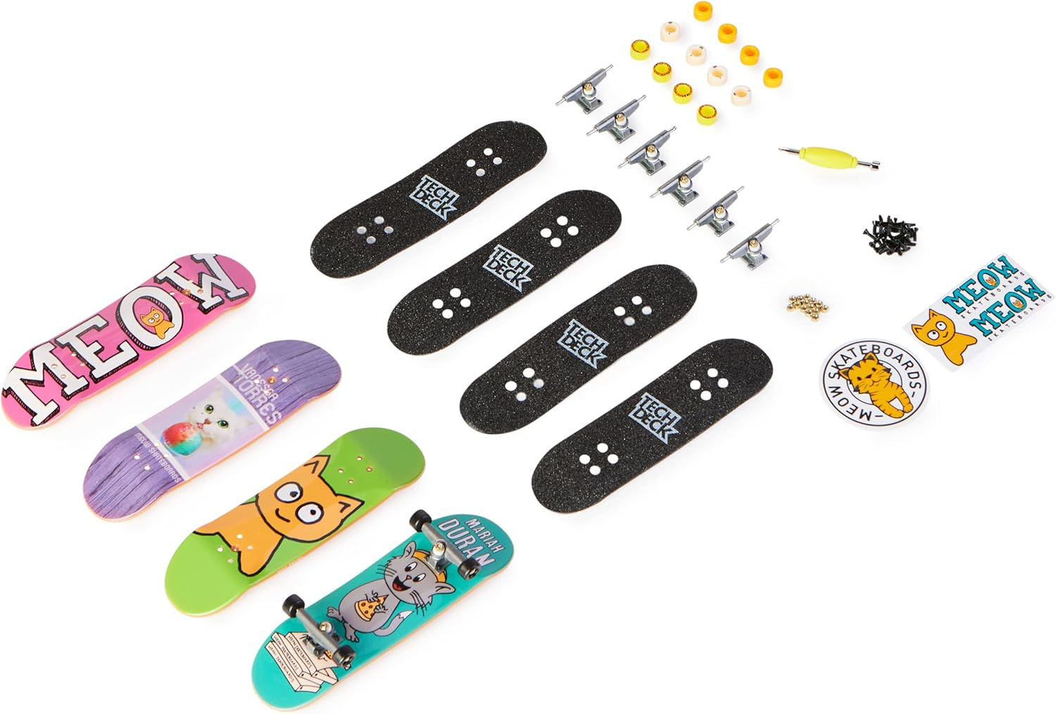 Tech Deck, Ultra DLX Fingerboard 4-Pack, Skateboards, Collectible and Customizable Mini Skateboards, Kids Toys for Ages 6 and Up image number 5