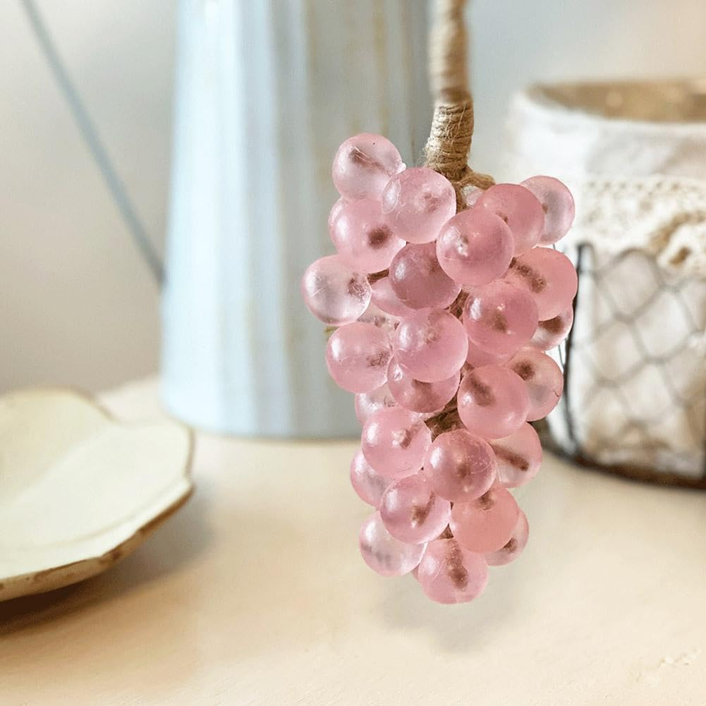 Grape Soap on a Rope, Handmade Grape Cluster Soap for Hand Face, Natural Cold Process Artisan Soaps, Lasting Fragrance Christmas Birthday Gift for Men and Women to Hang Decor (1, Purple)