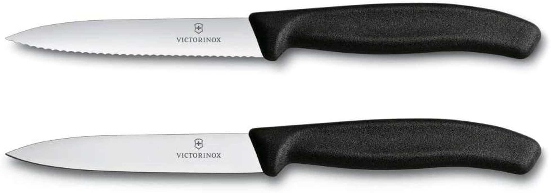 Victorinox Swiss Classic Straight and Wavy Edge Paring Knife Set, Black, 6.7793.B image number 1