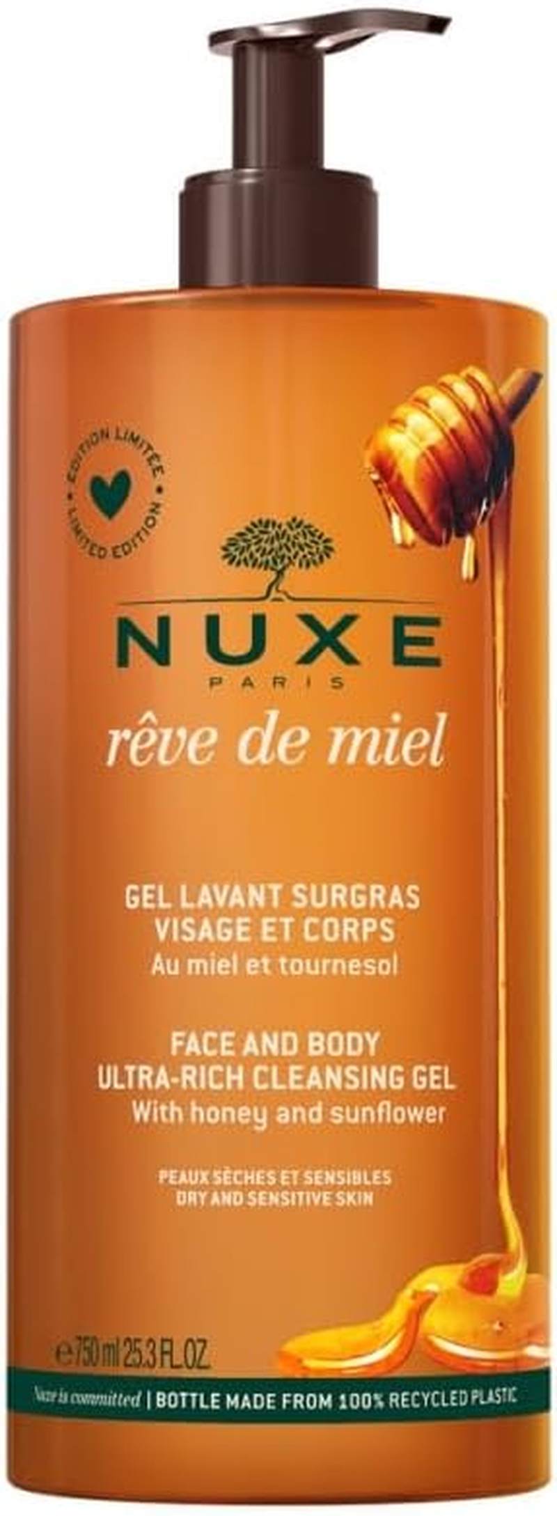 R&ecirc;ve De Miel Ultra-Rich Cleansing Gel Limited Edition 750Ml