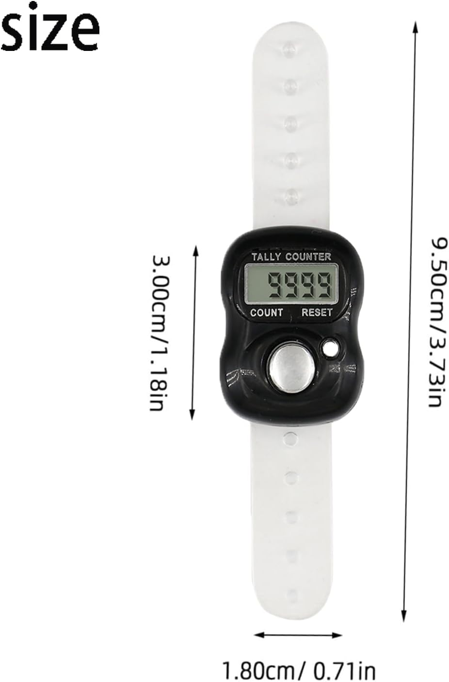 Roczential Clicker Counter Counters Electronic Finger Tally Counter 13 Pcs Electronic Finger Tally Counter Mini LCD Digital Display Handheld Pitch Clicker Mini LCD Digital Display Tally Counter