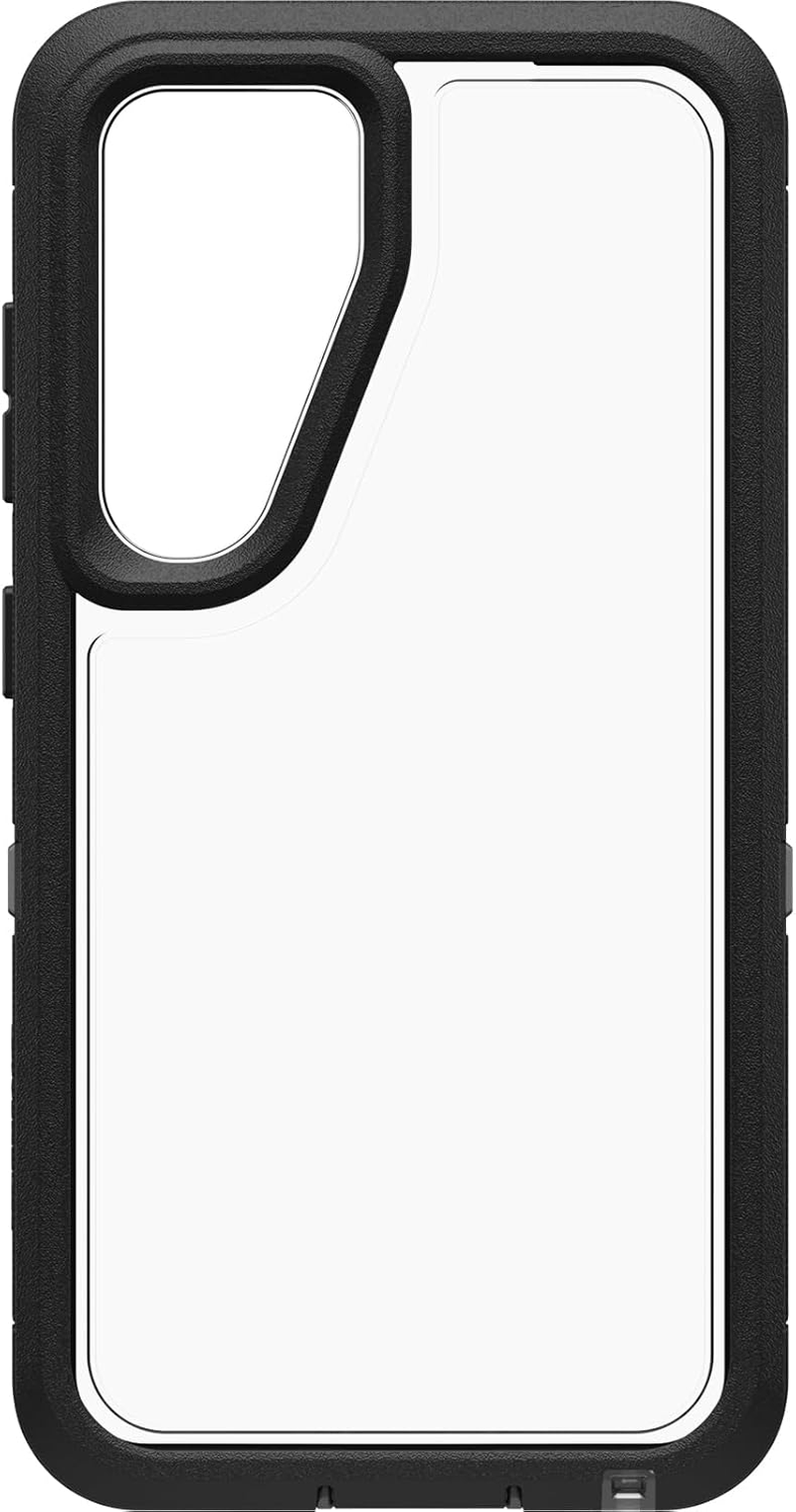 Otterbox Defender XT Clear Series Case for Samsung Galaxy S24 - Dark Side Clear/Black, Military-Grade Protection, Slim Profile, image number 4