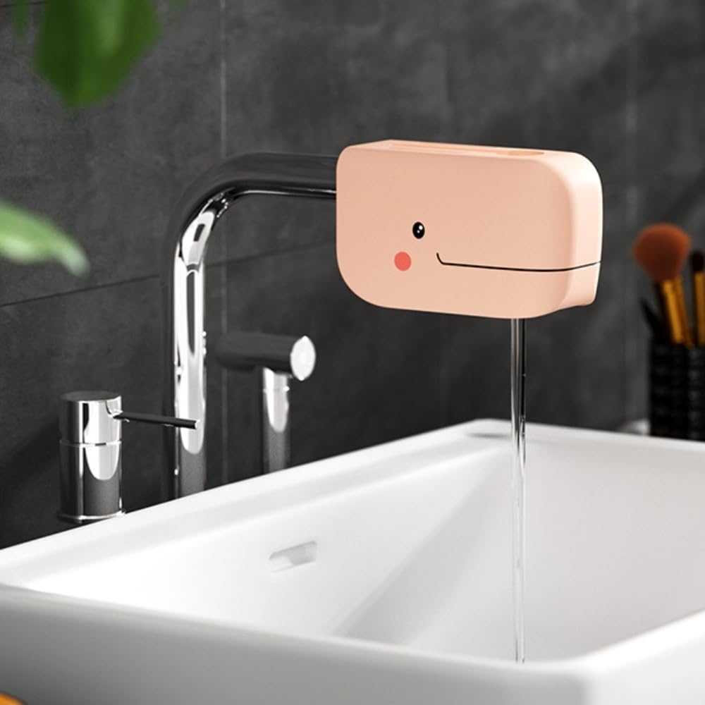 Soft Cute Faucet Cover Bathtub Spout Cover,Protective Faucet Safety Guard for Kids, Bathtub Protector for Baby Shower (Apricot) image number 4