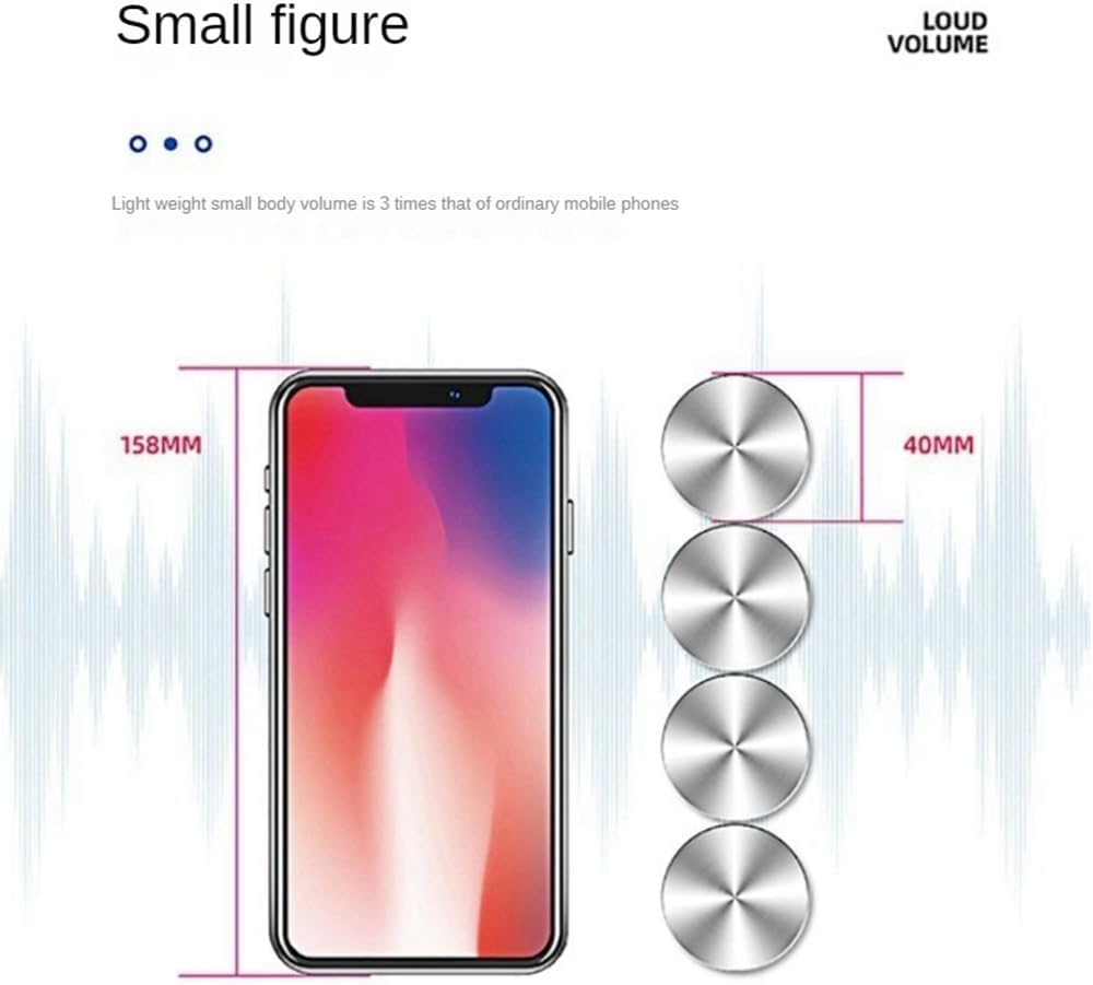 Kaifucy Portable Mini Bluetooth Speaker Turns Anything into a Speaker Wireless Bone Conduction Induction Vibration (Silver) image number 1