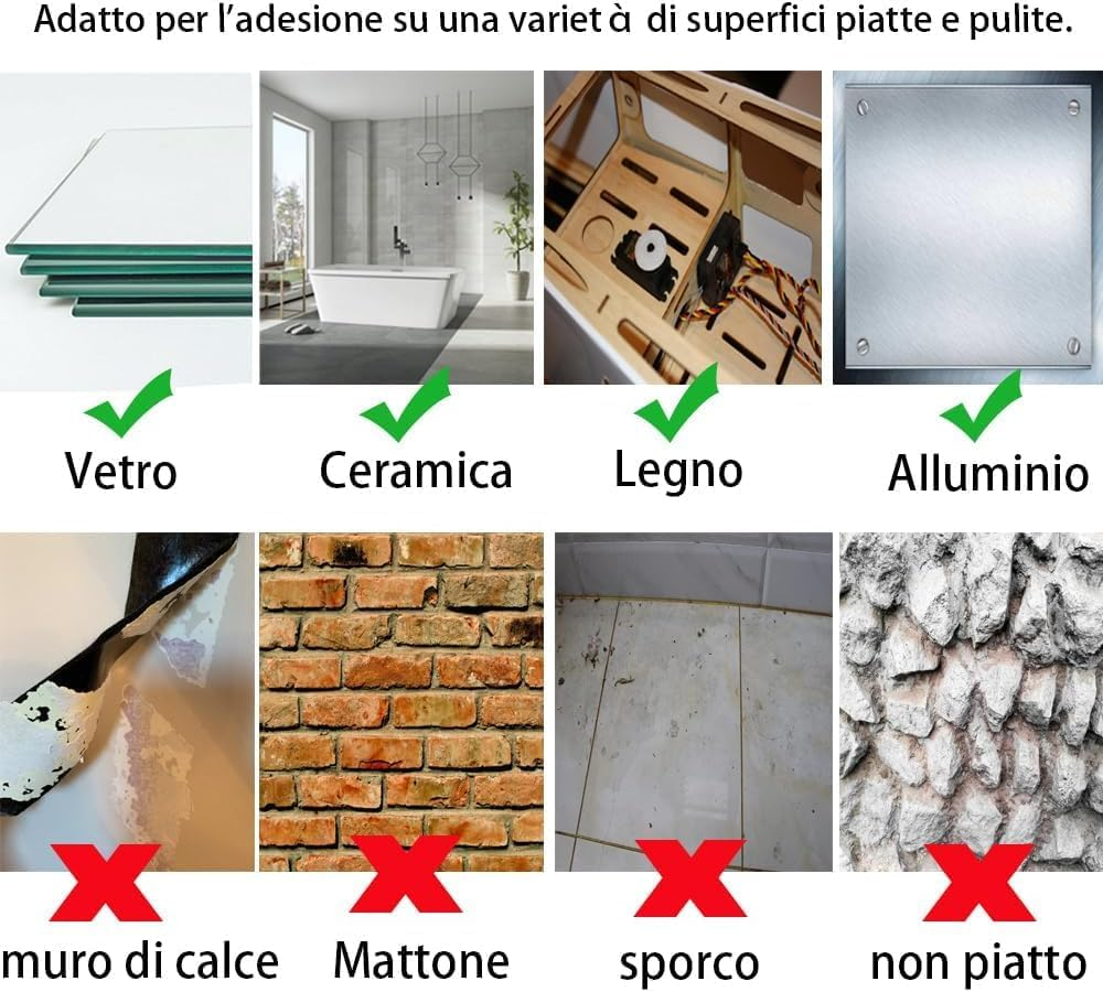 2X4 Inch Adhesive Square Hook and Loop Tape - 12 Sets - Sticky Back Fastener for Indoor or Outdoor Use - Instead of Holes and Screws,White image number 6