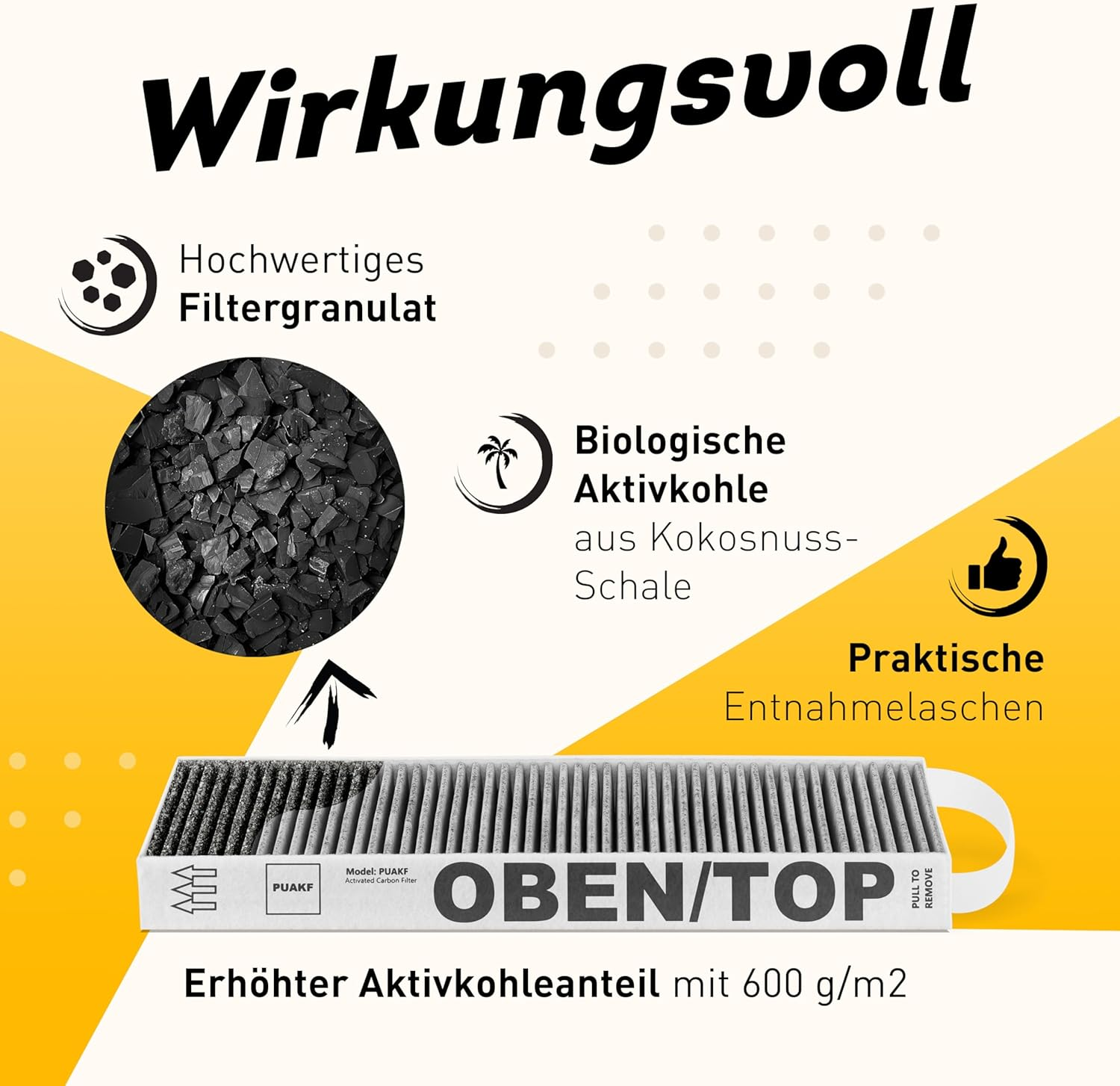 KF3TEC&reg; Activated Carbon Filter Set (2 Filters) for Bora Pure Puakf for Your Puru or PUXU Convection Hob image number 4