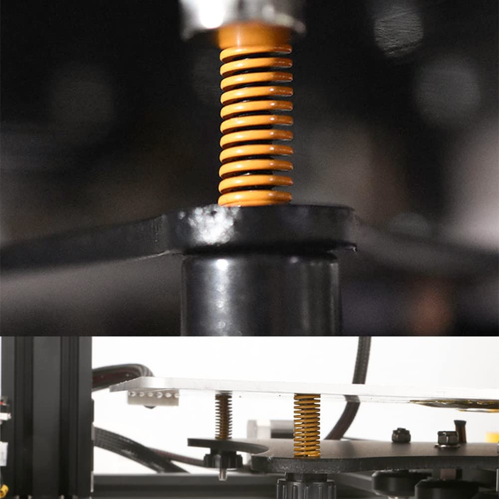 Lokkr 3D Printer Heat Bed Die Springs (10 PCS), 8Mm OD 25Mm Long Load Compression Mould Die Spring for Ender 5/3/S1/Ender 3 Pro/Ender 3 V2/Ender 3S, CR-10/CR-10S 3D Printer Accessories image number 3