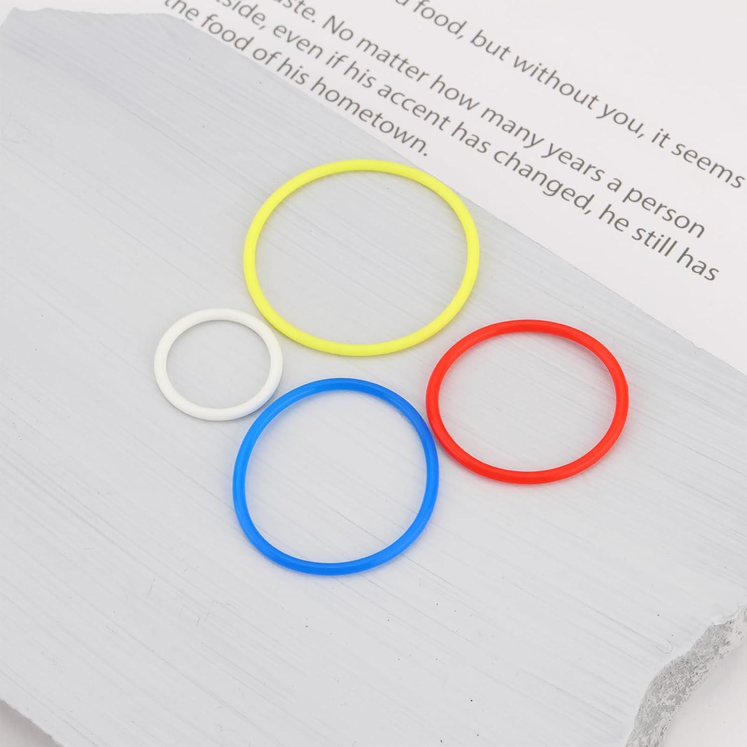 Be in Your Mind 20Pcs Clamping Building Blocks Kit Belt Rubber Band 2X2 3X3 4X4 5X5 Building Block Bricks Rubber Bands Compatible with  85543 85544 85545 85546 Sets image number 5