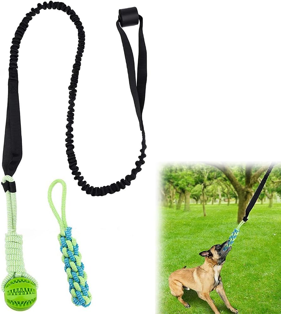 Dog Pole Rope Toys,Interactive Exercise Play,Interactive Tether Pull,Dog Rope Play,Pet Outdoor Entertainment,Retractable Tugger Dog Rope,For Pet Exercise image number 5