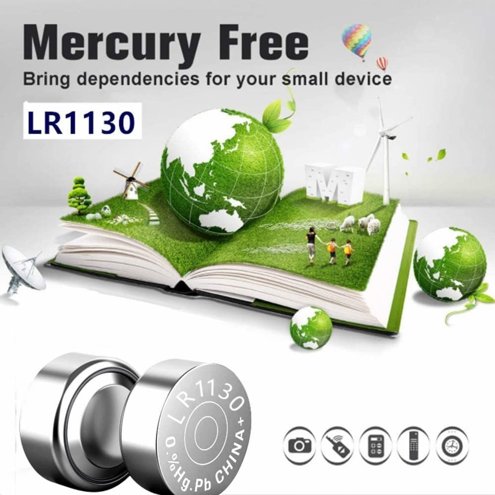 30Pcs LR1130 High Capacity AG10 Batteries 1.5V Alkaline Button Coin Cell Batteries SG10 389 189 Premium Alkaline Battery image number 1