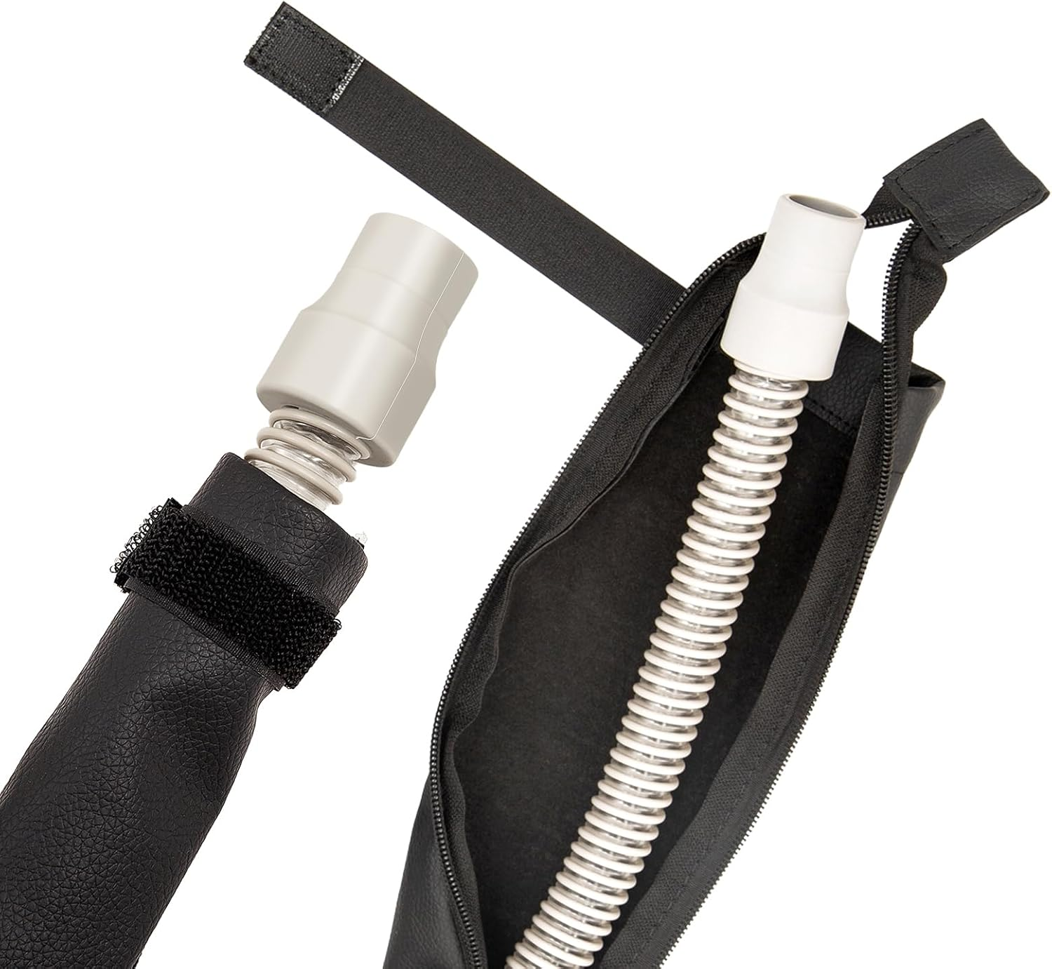 6.3Ft CPAP Hose Cover for Resmed Climatelineair Airsense 10 & 11, Cat Proof CPAP Tube Cover, Full Zippered Insulator Wrap Prevent Rainouts CPAP Hose Cover, Double-Sided Hose Wrap for Heated Tubing image number 5