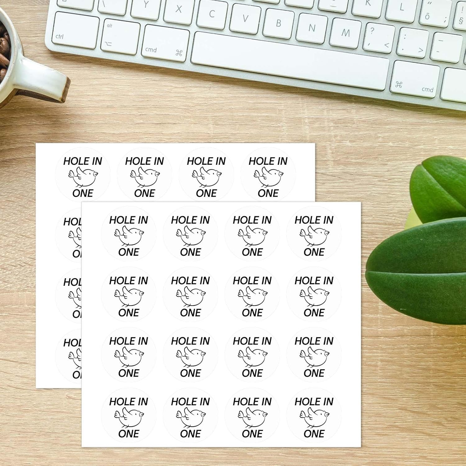 BOXOB 32Pcs Hole in One Golf Ball Stamper, Personalized Golf Ball Stamp Stickers Hole in One Markers for Personalized Marking image number 5