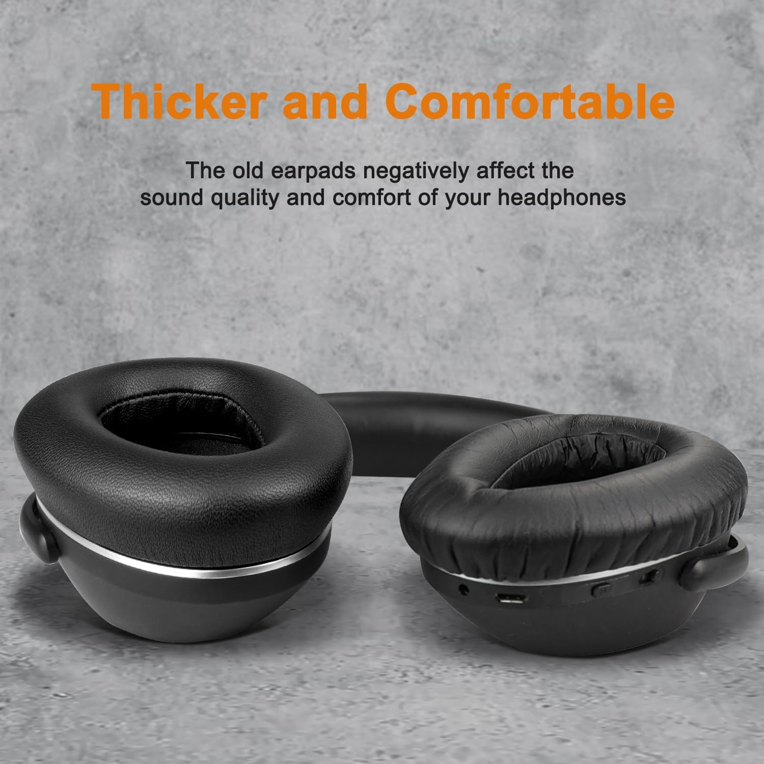 SOULWIT Lambskin Professional Earpads Replacement for Sennheiser PXC480, PXC550, PXC 550-II, MB660 UC, MB 660 MC, Ear Pads Cushions for EPOS Adapt 660, with Noise Isolation Foam - Black image number 2