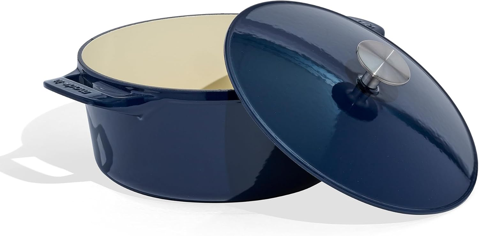 Made in Cookware - Dutch Oven 5.5 Quart - Blue - Enameled Cast Iron - Exceptional Heat Retention & Durability - Professional Cookware - Crafted in France - Induction Compatible image number 5