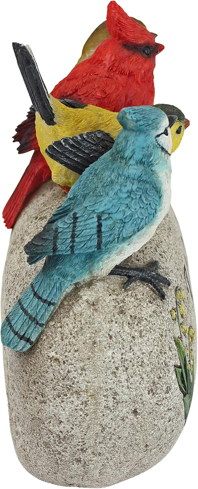 Design Toscano QM7512040 Birdy Welcome Garden Stone Statue, Medium, Full Color Finish image number 5