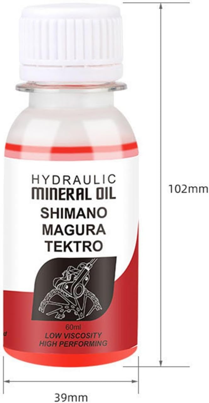 Hydraulic Mineral Oil,60Ml Disc Brake Mineral Liquid - Repair Tool Accessories, Disc Brake Lubricant for Disc Brake System - Yellow Dot Oil: Suitable For Avid Quick Coupling O image number 6