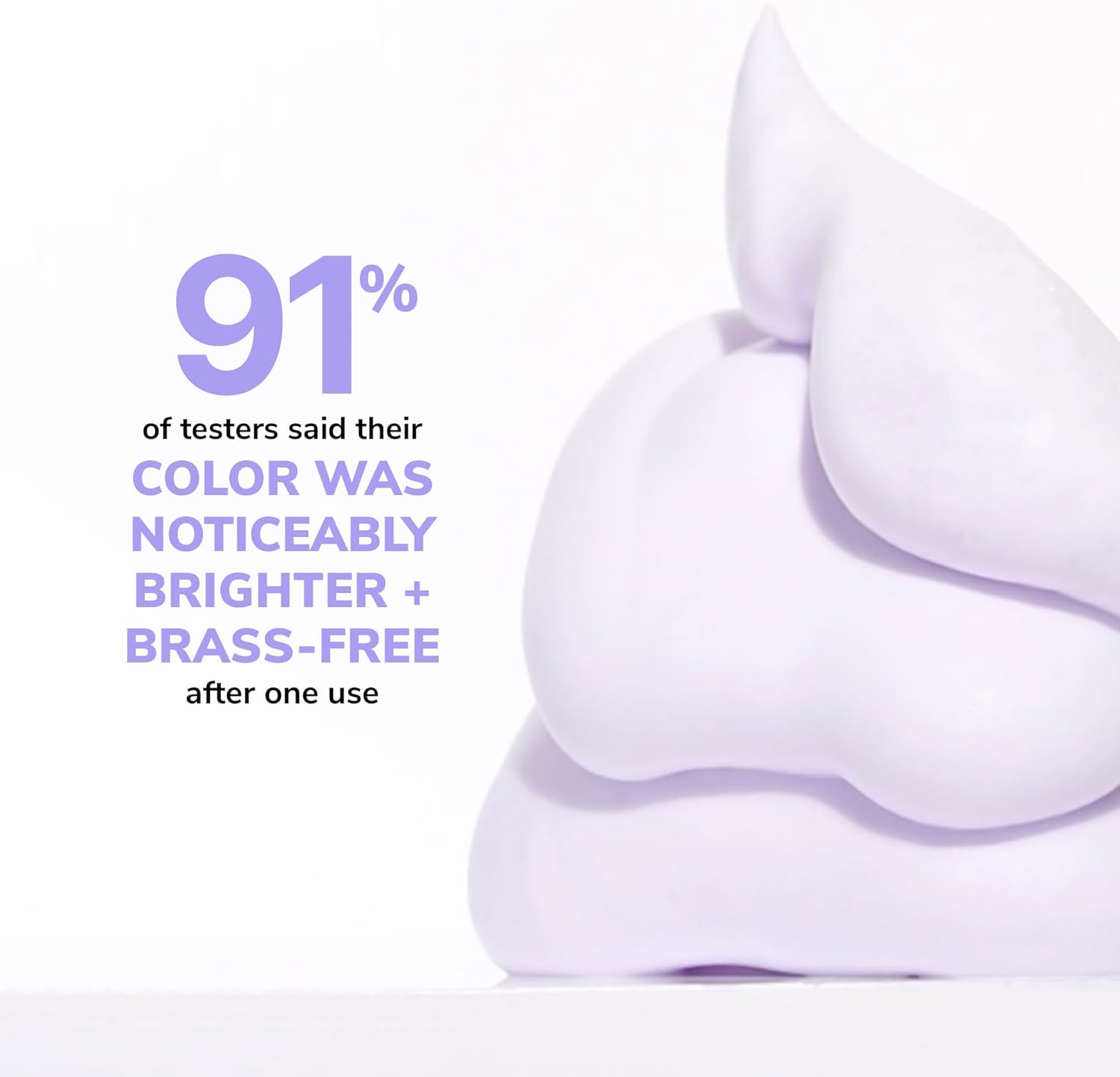 COLOR WOW Color Control Purple Toning + Styling Foam &ndash; Instantly Rids Blonde & Gray Hair of Brassy, Yellow Tones; Alcohol-Free, Crunch-Free Styling image number 2