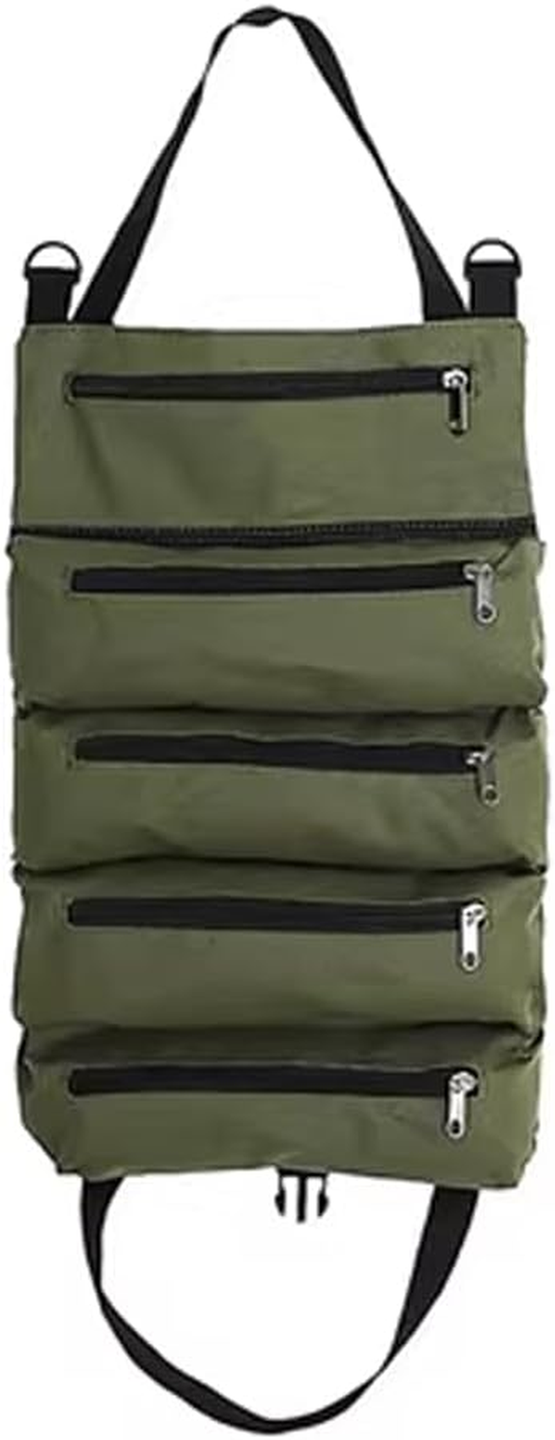 AIMALL Multi-Purpose Tool Roll up Bag Wrench Roll Pouch Hanging Tool Portable Organizer - Multi-Compartment， Secure Zipper Closure