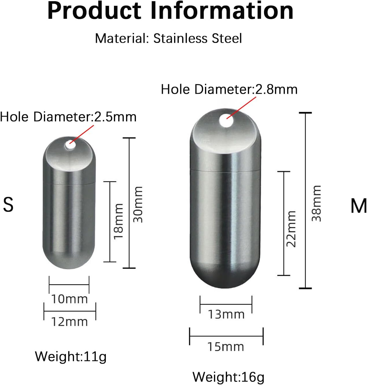 Small Keychain Pill Box, Pill Case for Travel Pocket Purse, Waterproof Pill Container Organiser with Keyring, Portable EDC Pill Holder for Outdoor/Daily/Emergency (Stainless Steel S) image number 4