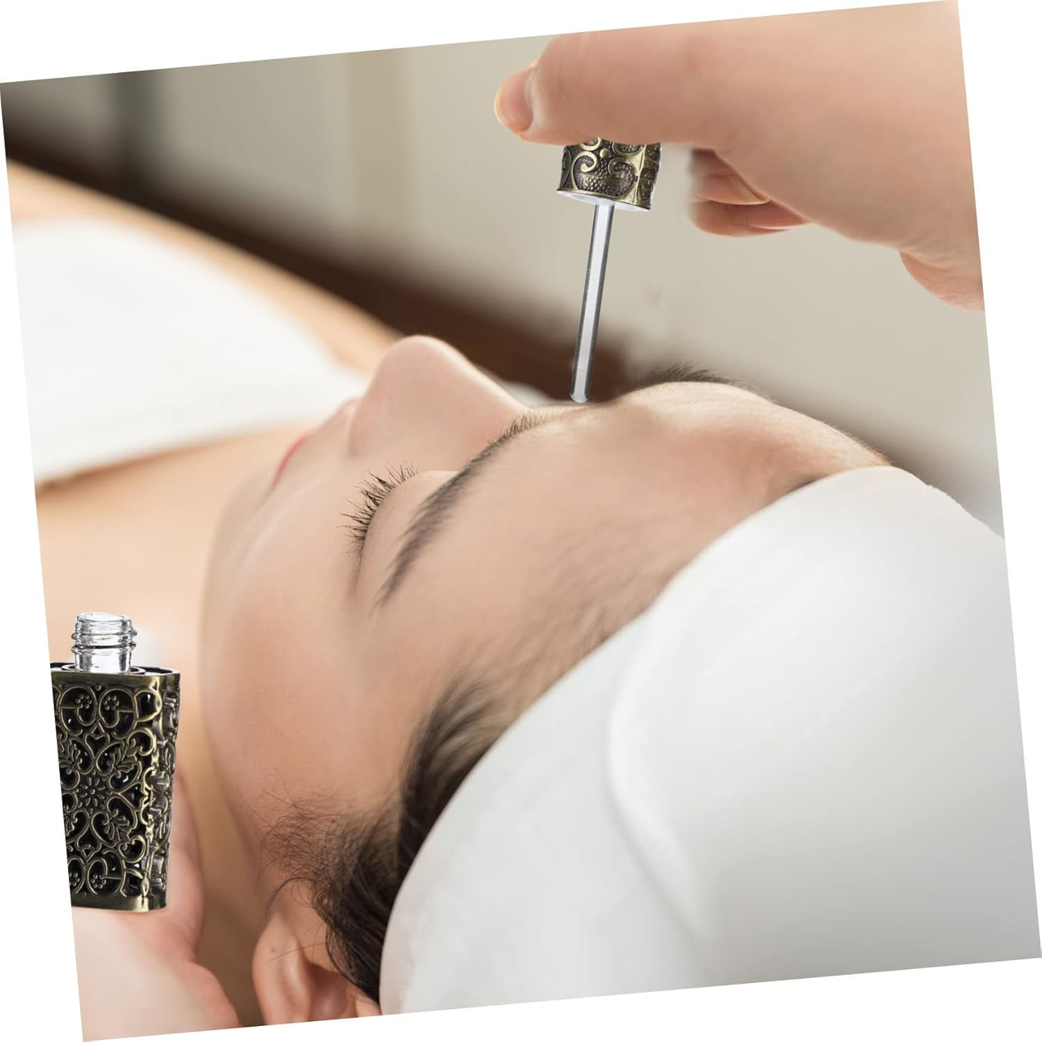 3Pcs Mini Perfume Travel Bottle Essential Oil Spray Container Decorative Empty Cosmetic Dispenser image number 2