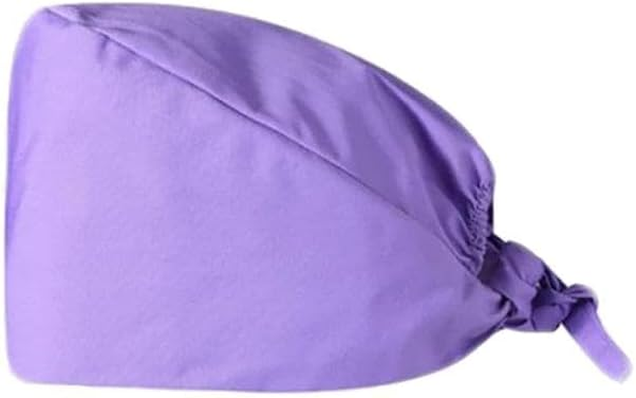 AIMALL 100% Cotton Surgical Scrub Cap Hat Unisex Surgerytheatre Doctor Nurses Solid - Adjustable Hat for Doctors, Nurses, and Theatre Staff - Durable & Breathable - Blue image number 4