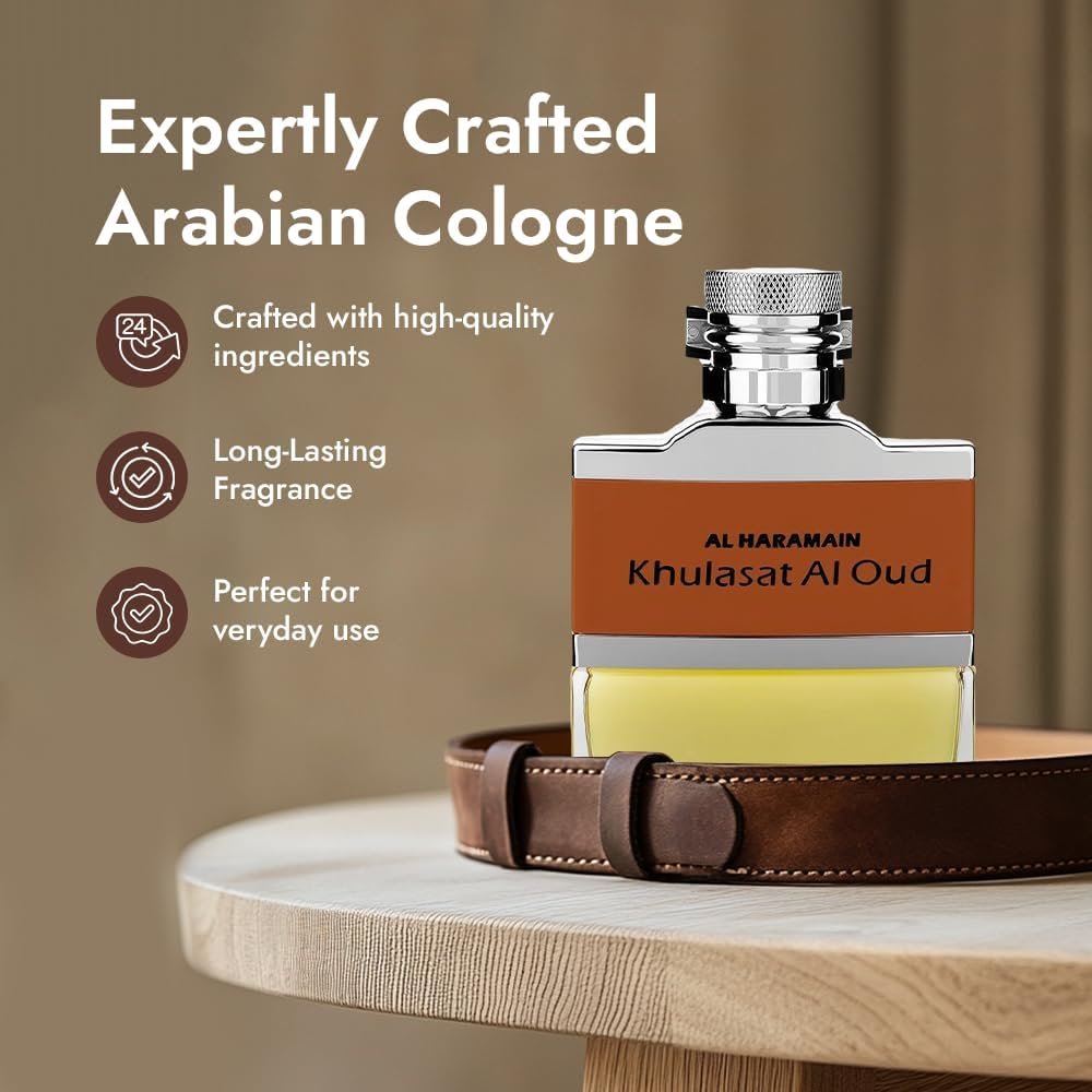 Khulasat Al Oud by Al Haramain for Men - 3.3 Oz EDP Spray image number 5