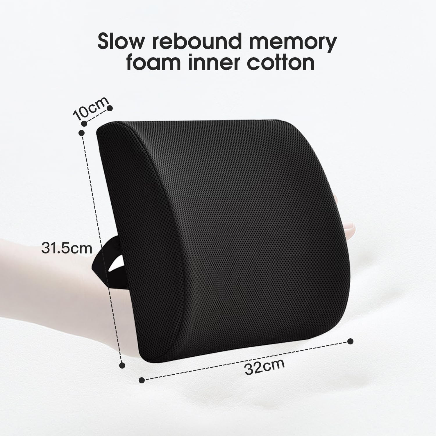 Lumbar Support Pillow Improves Posture, Superior Office Chair Back Support for Gaming and Desk Chairs, Versatile Use Lower Back Cushion Pillow for Car, Couch image number 4