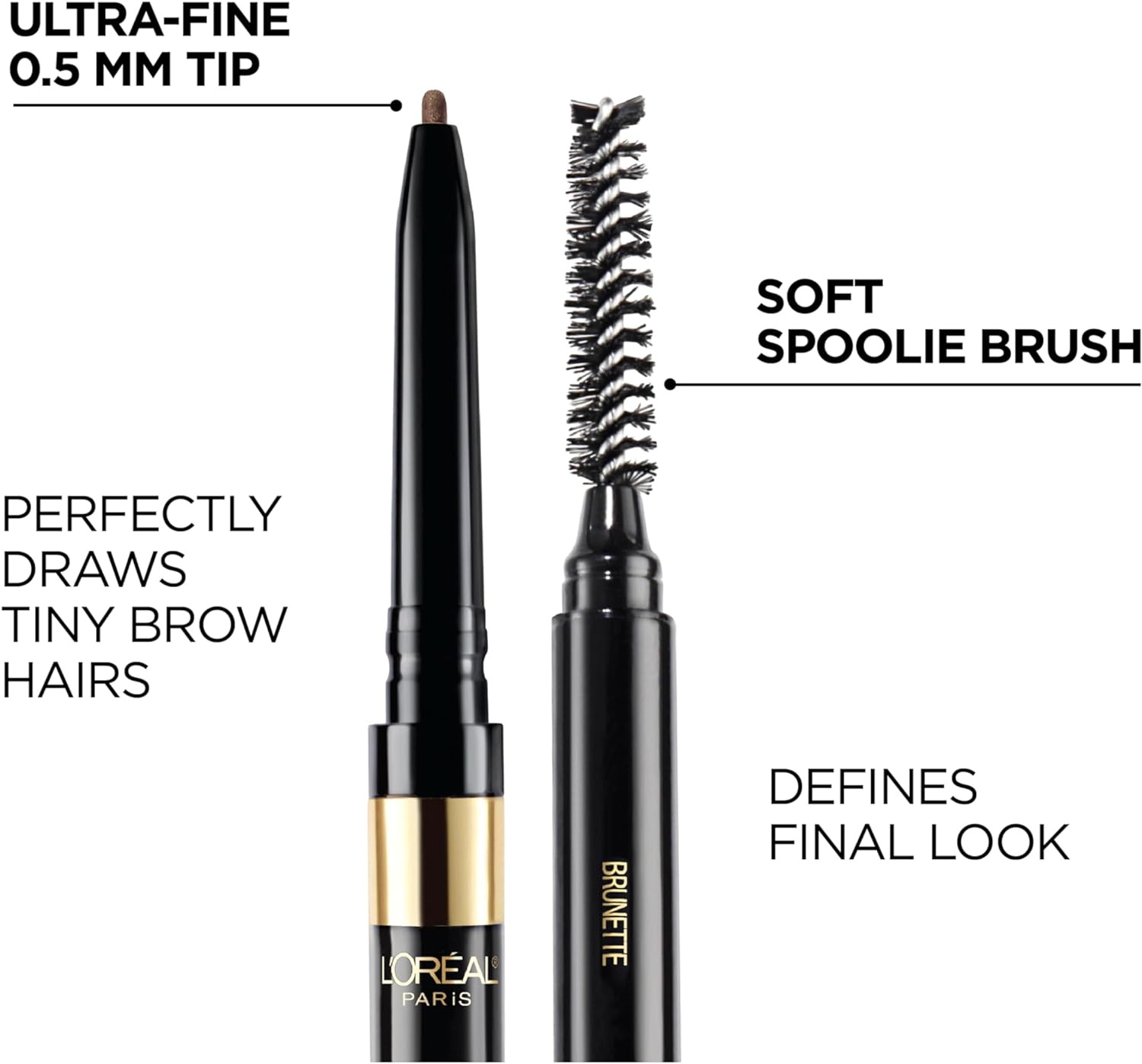 L'Oreal Paris Makeup Brow Stylist Definer Waterproof Eyebrow Pencil, Ultra-Fine Mechanical Pencil, Draws Tiny Brow Hairs and Fills in Sparse Areas and Gaps, Blonde, 0.003 Ounce (Pack of 1) image number 7