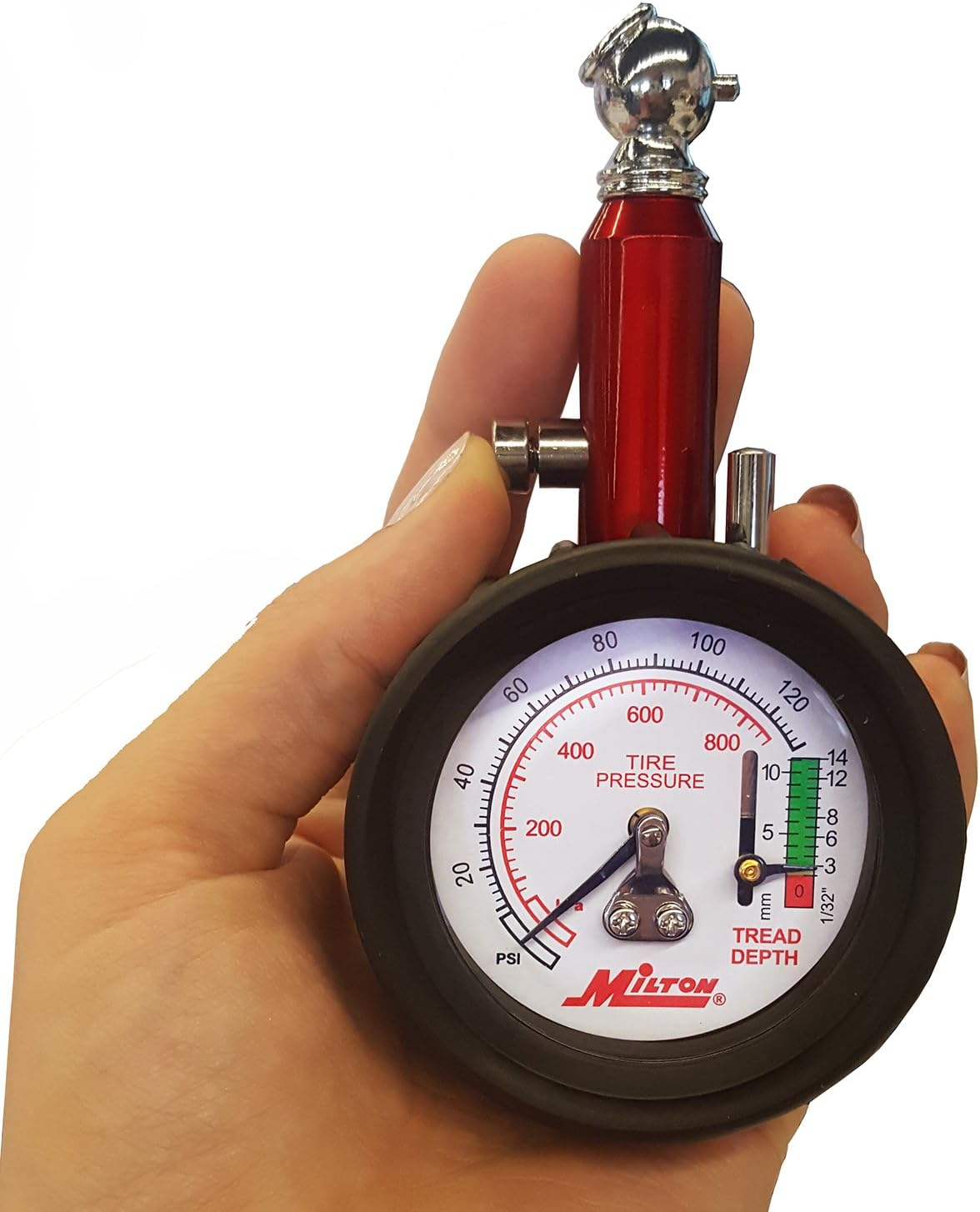 Milton (S-934 Dial Tire Pressure Gauge - Single Head Tire Tread Depth Gauge image number 5