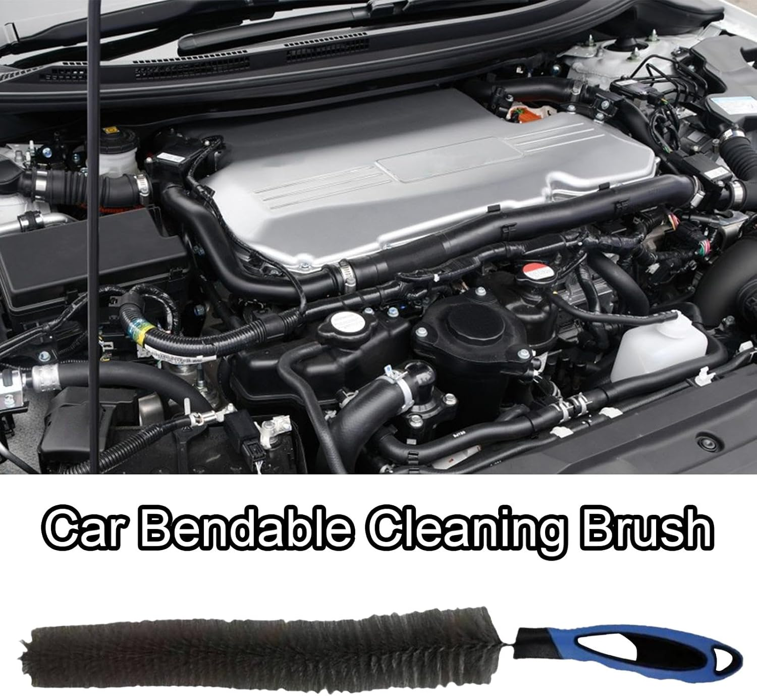 Wheel Brushes for Cleaning Wheels, Bendable Wheel Cleaning Brushes, Cleaning Brushes for Rims, Soft Nylon Bristles Wheel Brushes, Vehicle Care Wheel Cleaning Brushes, Automotive Detailing Cleaning Bru image number 2