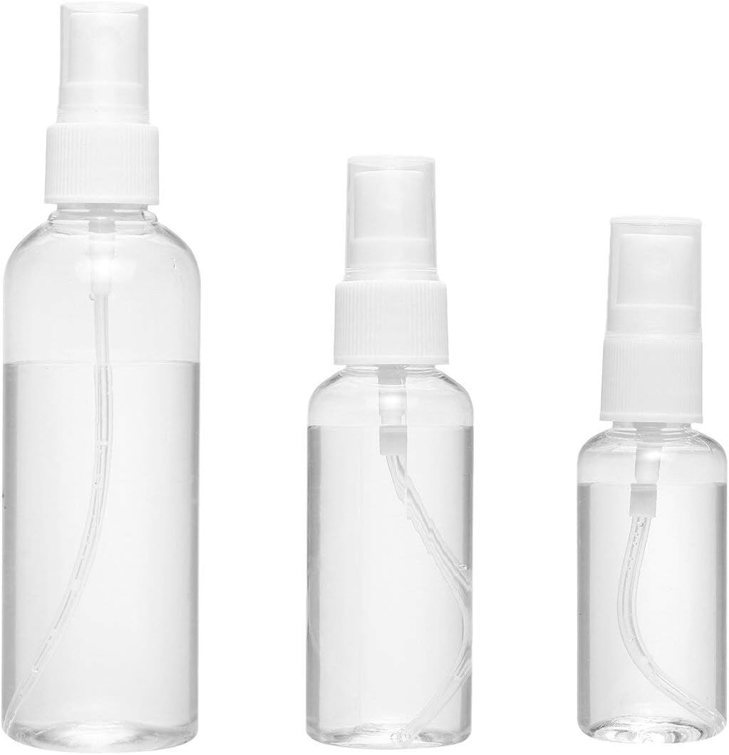 1-10Pc 30/50/100ML Empty Clear Plastic Spray Bottle Travel Mini Perfume Atomizer, (Color : 300Ml)