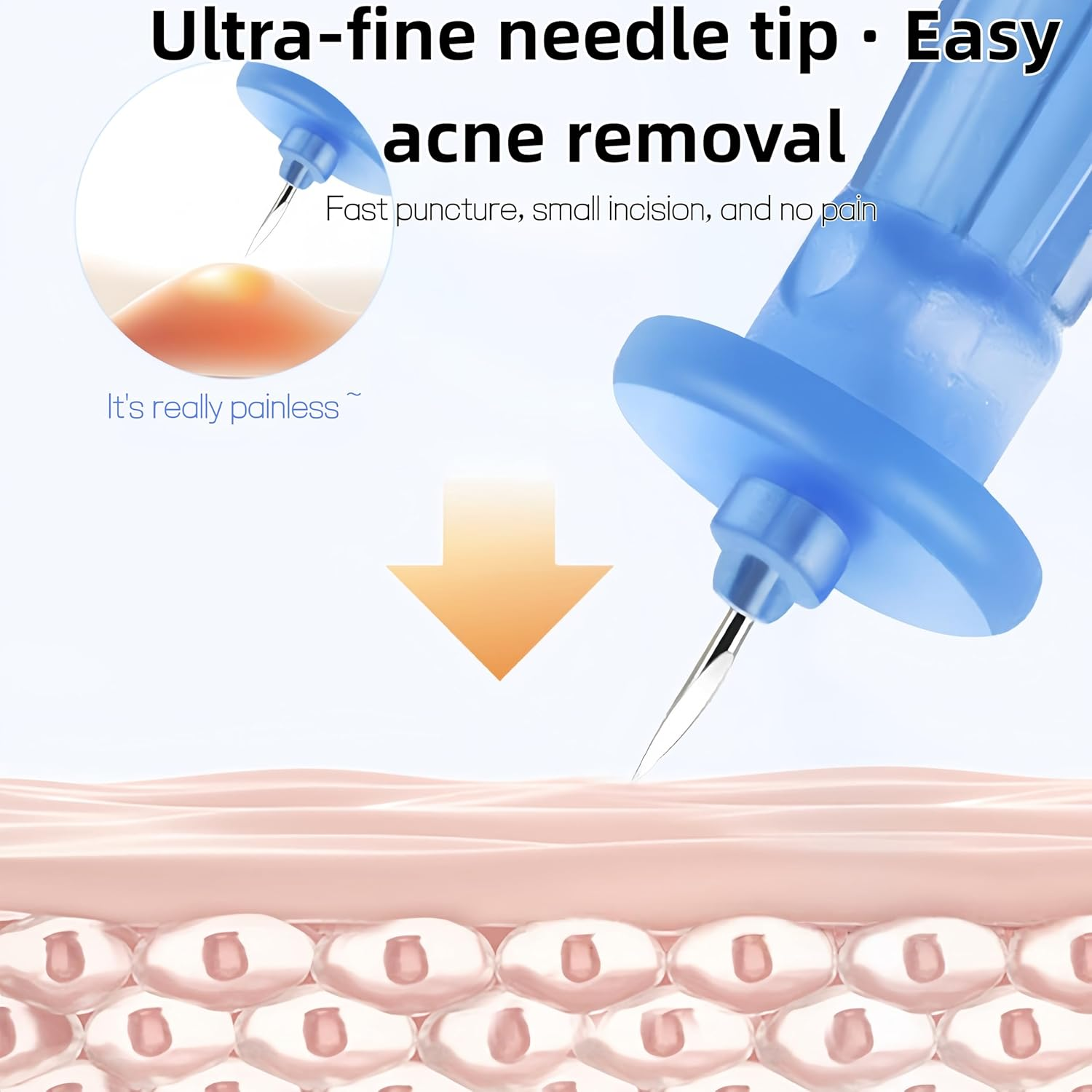 Linjhokbs 50PCS Blackhead Remover Tool Pimple Popper Kit Skin Care Acne Needle Nose Strips，For Blackheads Pimple Extractor Pore Cleaner image number 3