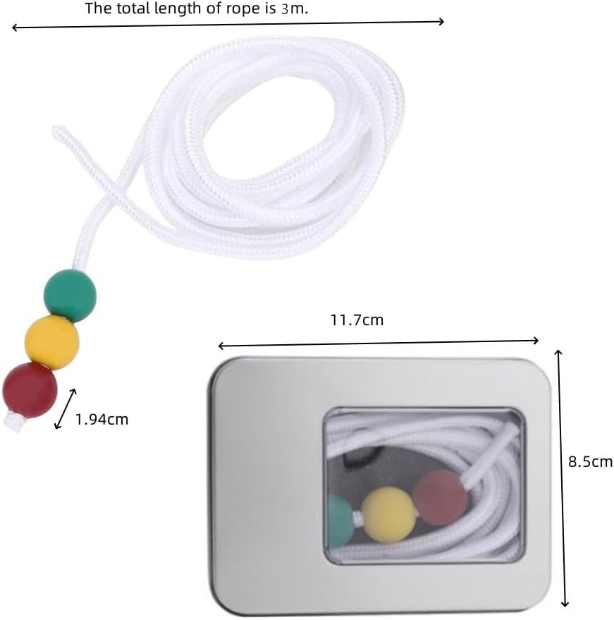 Vision Convergence Training Tool, Protect the Eyes, with 3 Colors Beads, Sight Focusing Training Sight Convergence Training Tool Used ,Correction of Myopia, for Children at Home image number 1