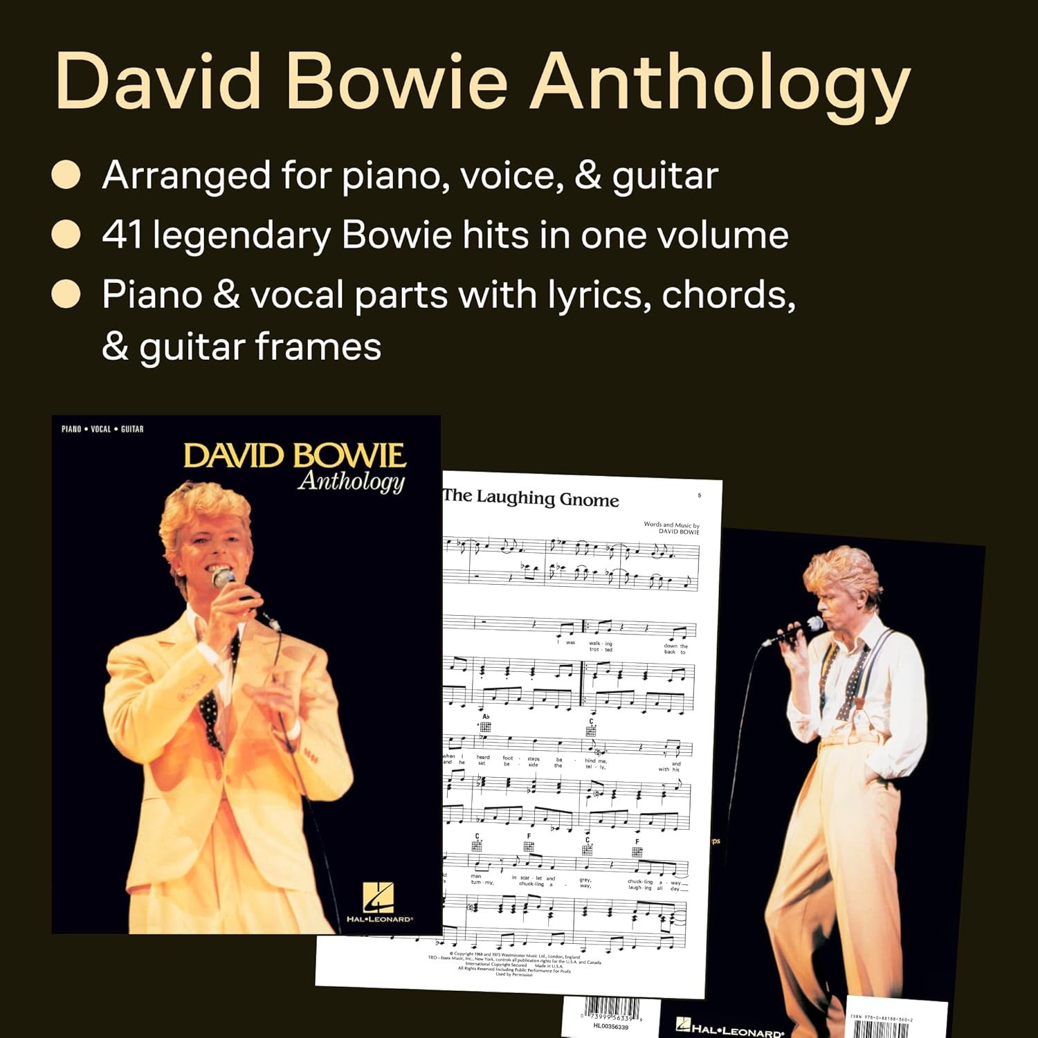 Hal Leonard David Bowie Anthology Songbook: Anthology of Songs from David Bowie for Piano-Vocal and Guitar image number 1