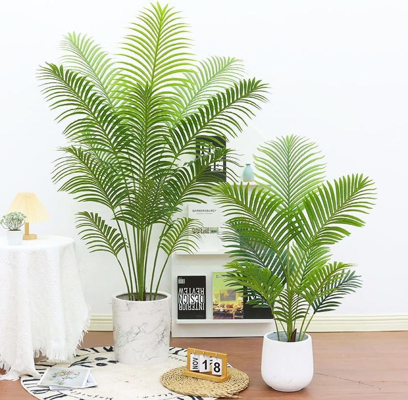 160Cm Artificial Areca Palm Tree &ndash; Realistic Faux Tropical Plant with Pot Indoor or Outdoor Use 160Cm (12 Leaves), for Home & Office D&eacute;cor &ndash; No Maintenance