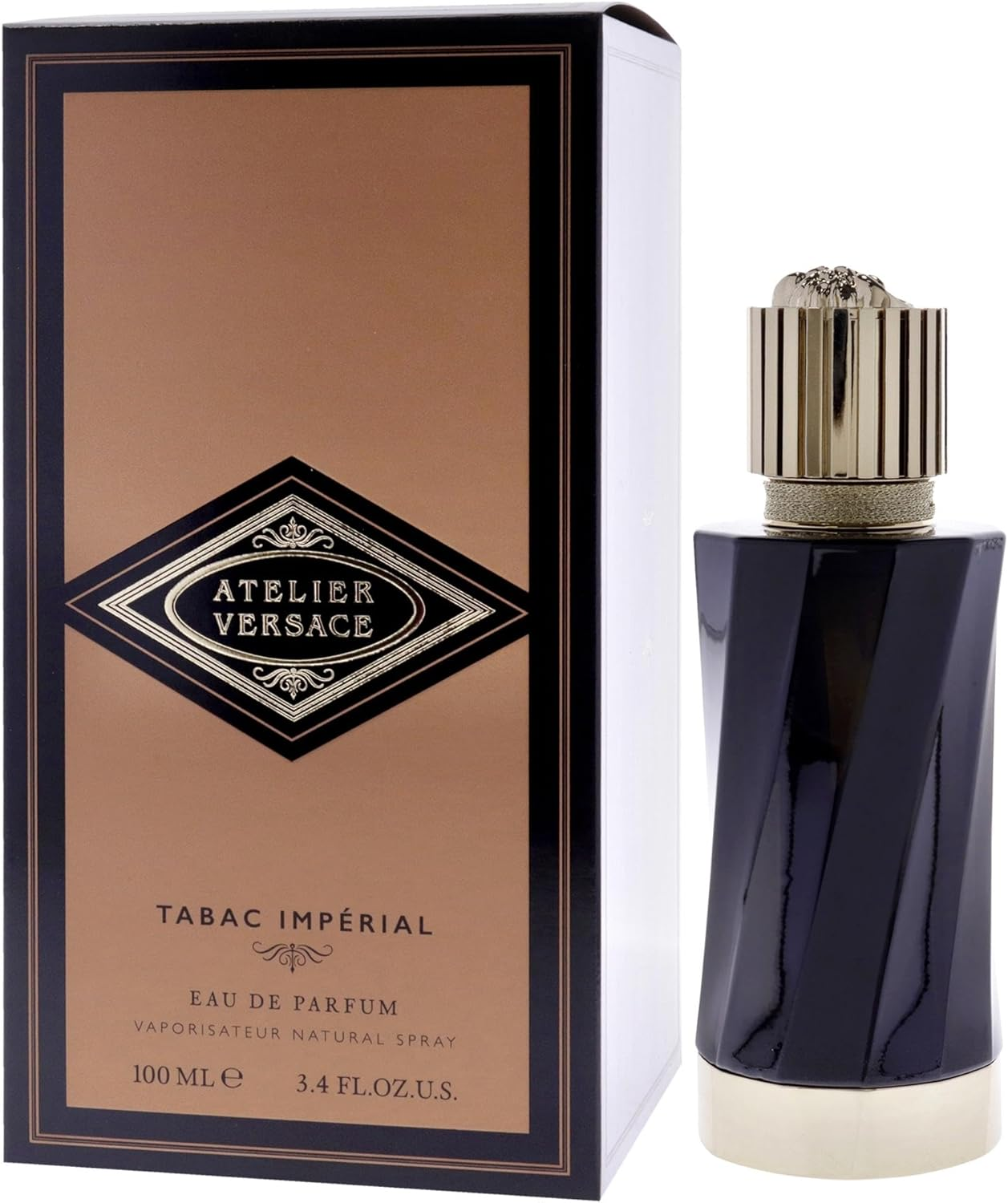 Versace Atelier Tabac Imperial Eau De Parfum for Unisex 100 Ml image number 4
