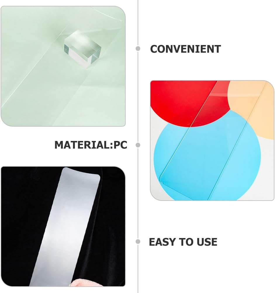 Transparent Hair Styling Board 2 Pieces Lightweight Coloring Tool for Professional Hairstyle at Home image number 3