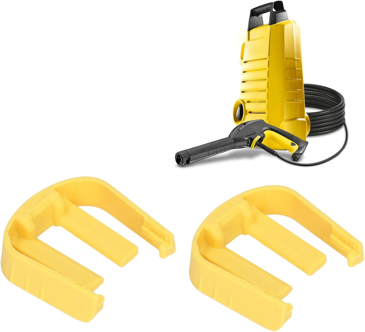 Wash Machine Quick Connector Buckle Replacement Part, Car Wash C Clip for K2 K3 K7 2Pcs External Retaining Rings Retaining Rings (Yellow) - Yellow image number 6