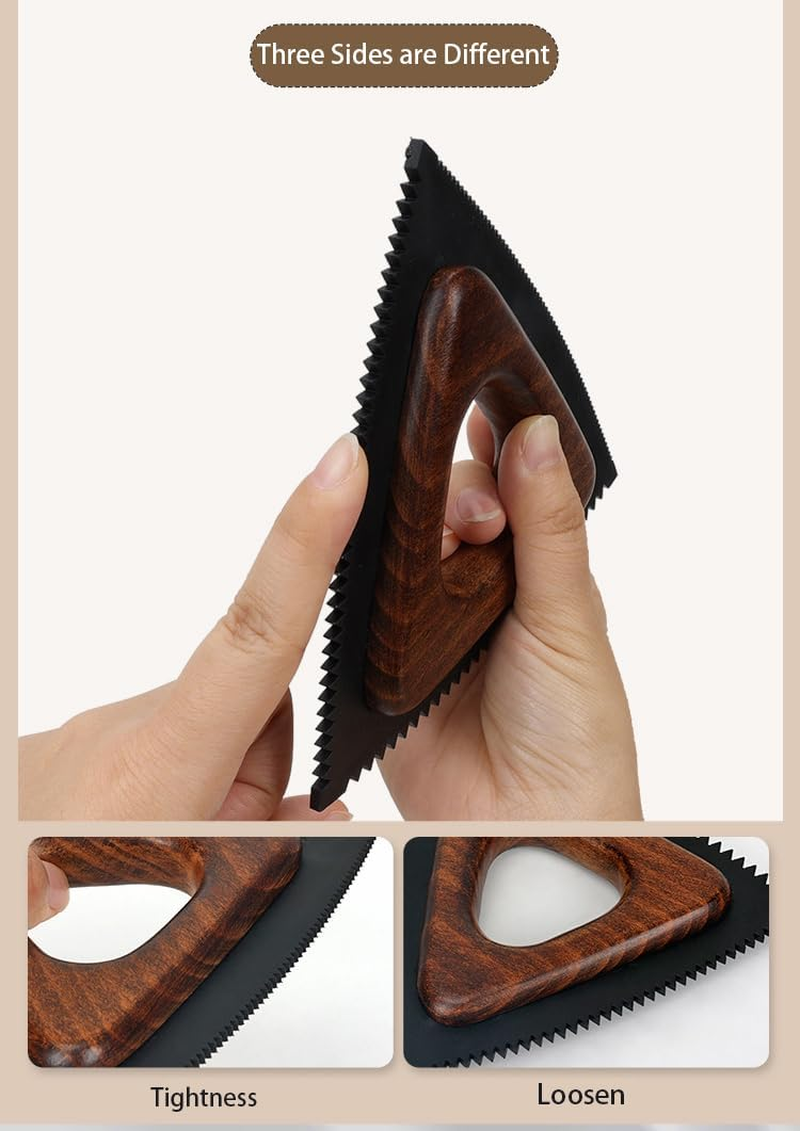 Wood Pet Hair Remover for Car, Car Seat, Auto Interior Detailing, Cat and Dog Hair Remover for Furniture, Couch, Clothing, Reusable Fur Remover image number 6