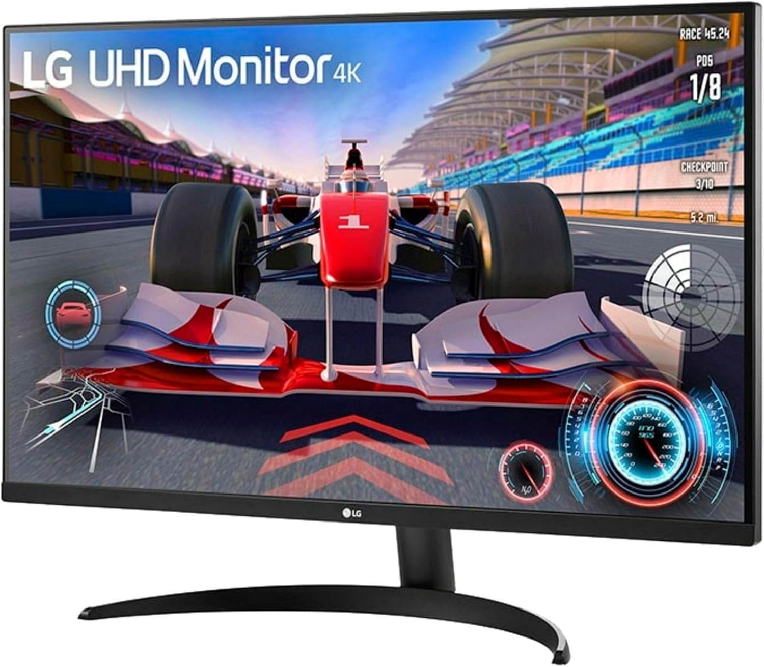 LG Ultrafine&trade; 32UR500K-B 32" 4K PC Screen - UHD (3840 X 2160) UHD (3840 X 2160), 4Ms Gtg 60Hz, HDR10, DCI-P3 90% (CIE1976), Read Mode, Tilt image number 1