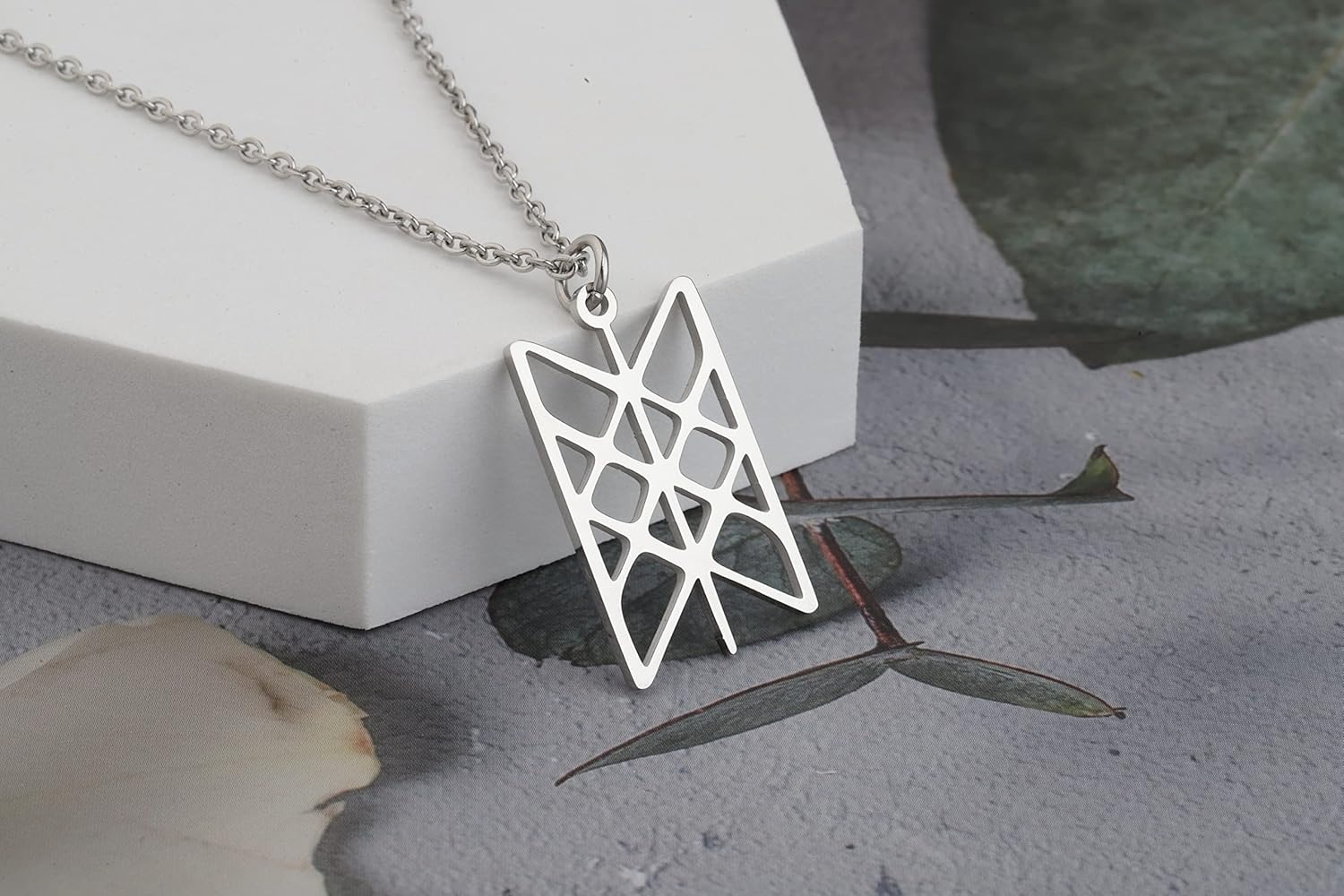 Viking Jewelry Web of Wyrd Necklace Stainless Steel Pendant Necklace Viking Necklace of Destiny image number 5